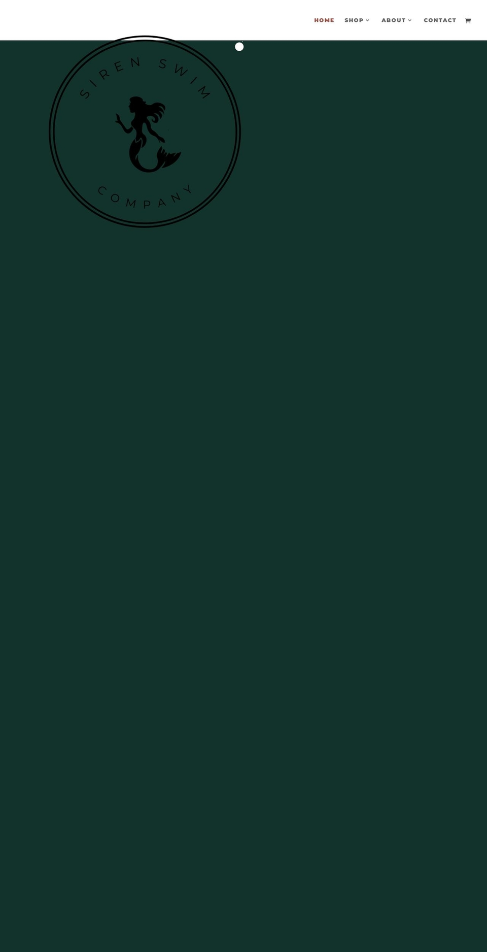 sirenswimco.com shopify website screenshot