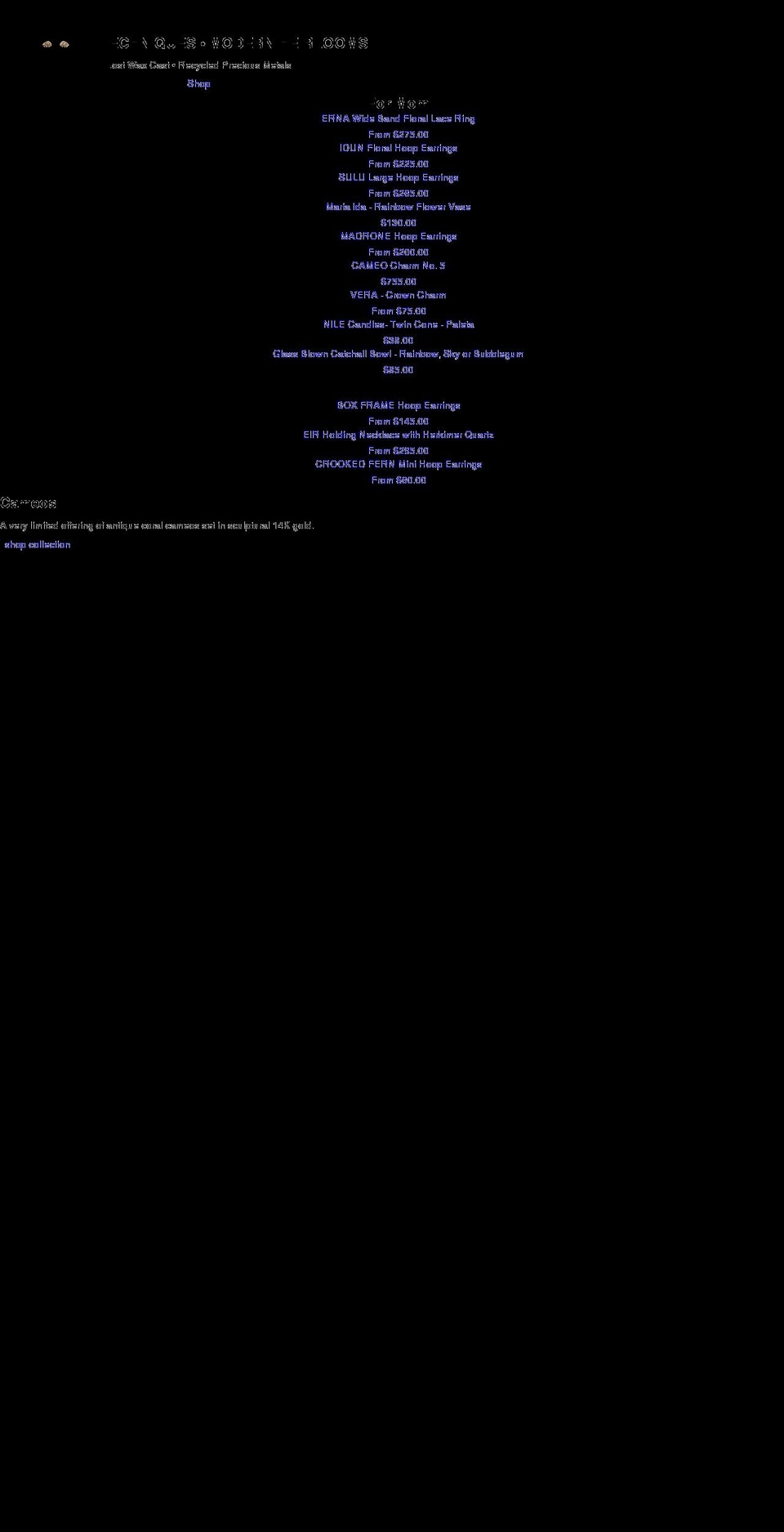 sirihansdotter.com shopify website screenshot