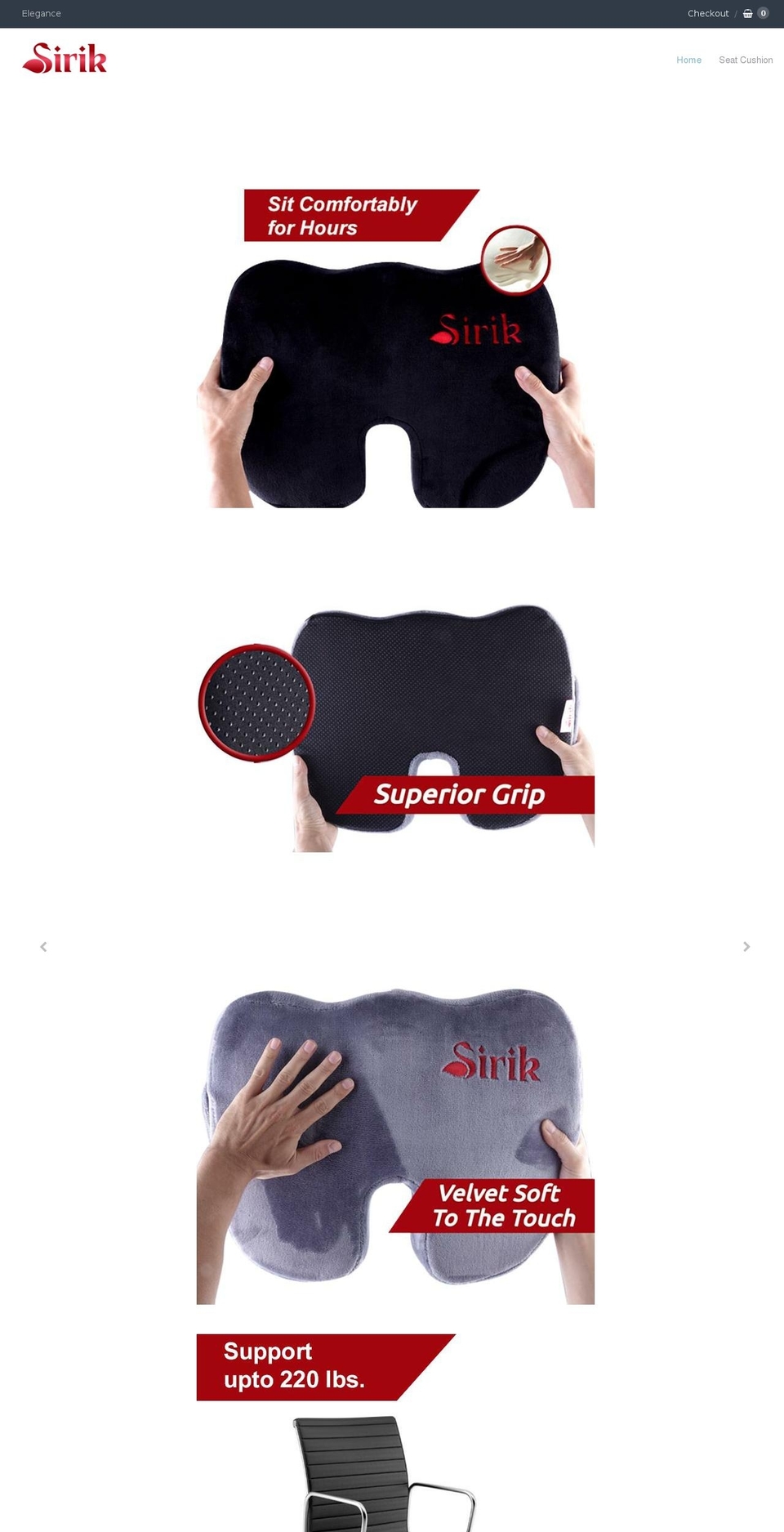 sirikluxe.com — Shopify storefront screenshot