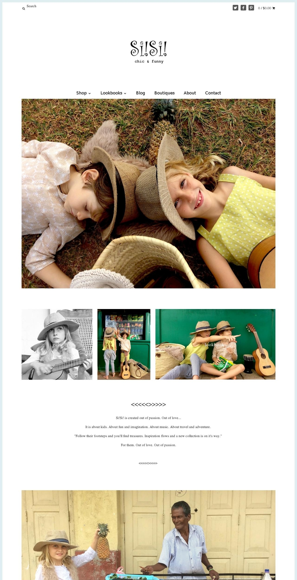 sisiforkids.com shopify website screenshot
