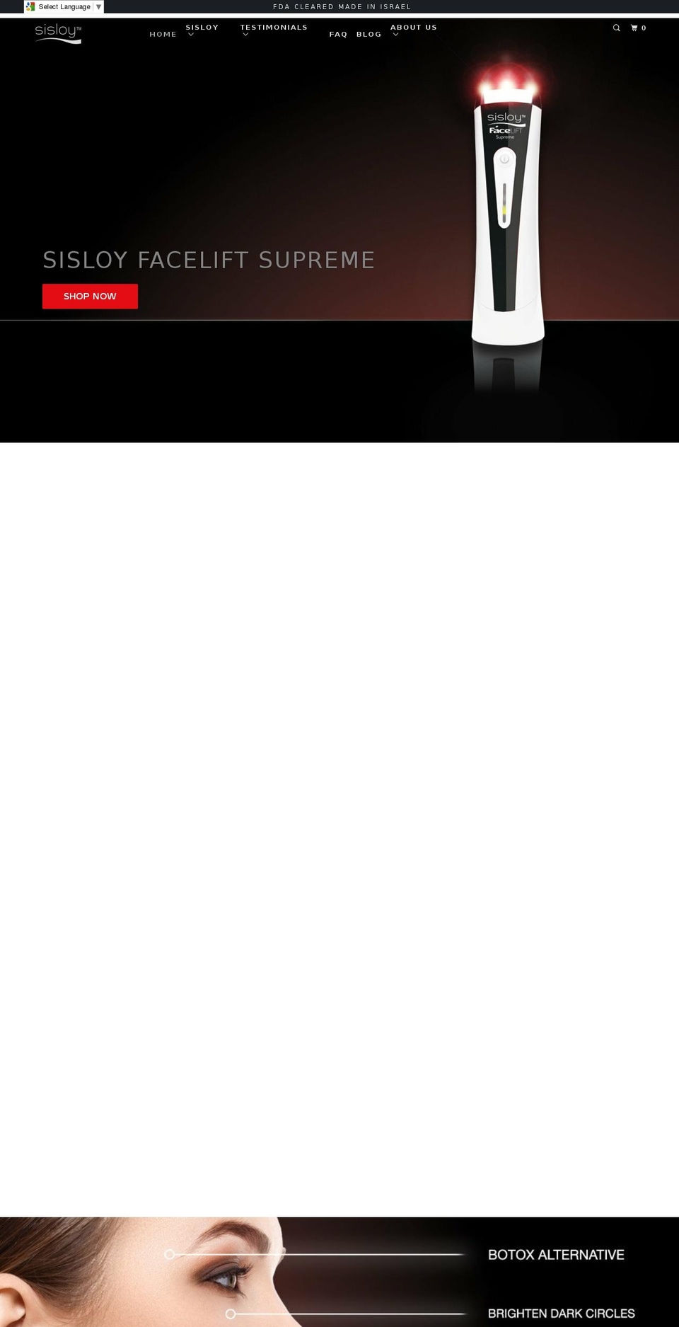 sisloy.com shopify website screenshot