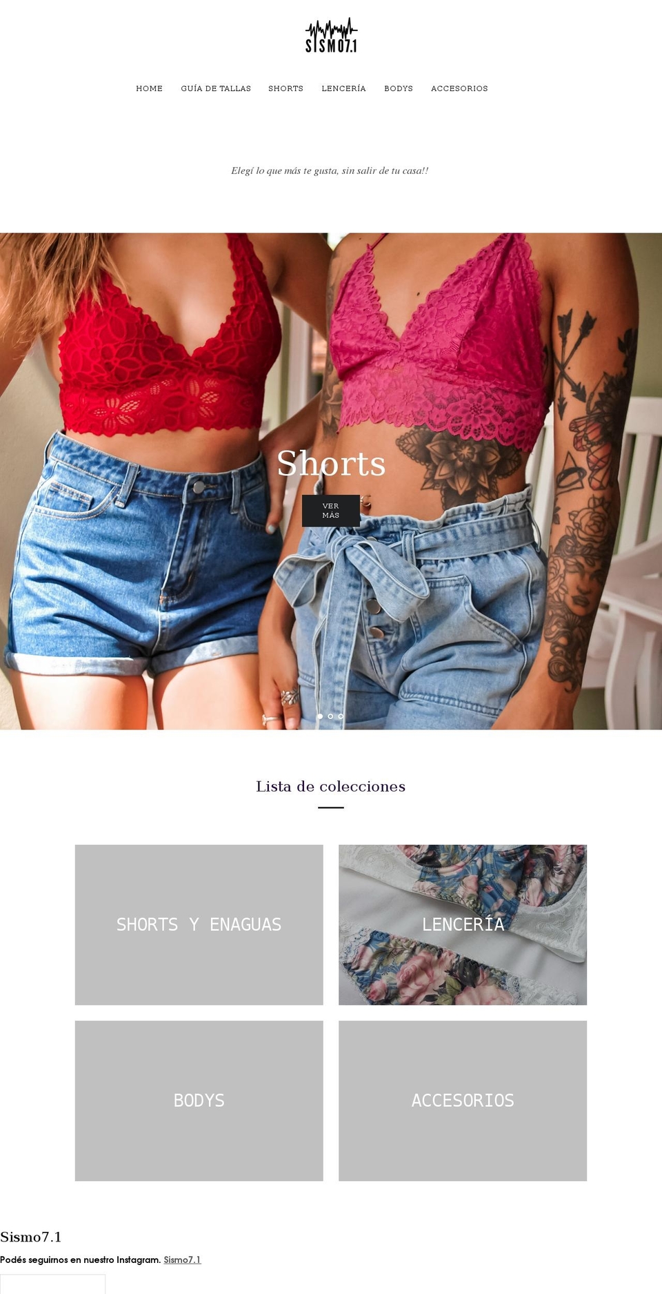 sismo71.com shopify website screenshot