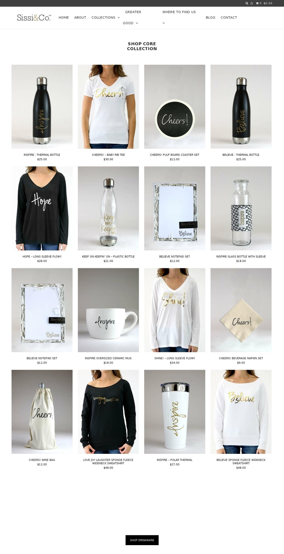 sissiandco.com — Shopify storefront screenshot