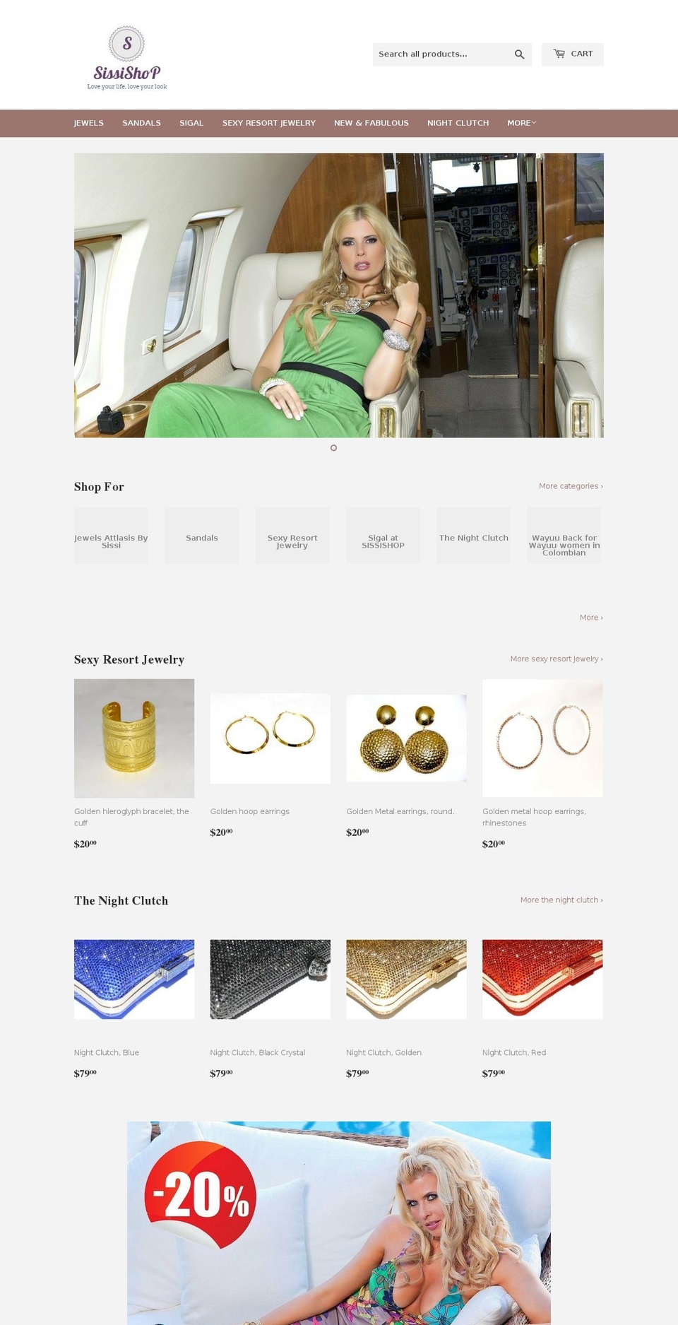 sissishop.net shopify website screenshot