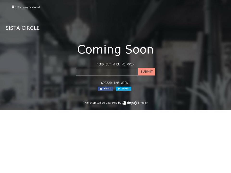 sistacirclecommunity.com — Shopify storefront screenshot