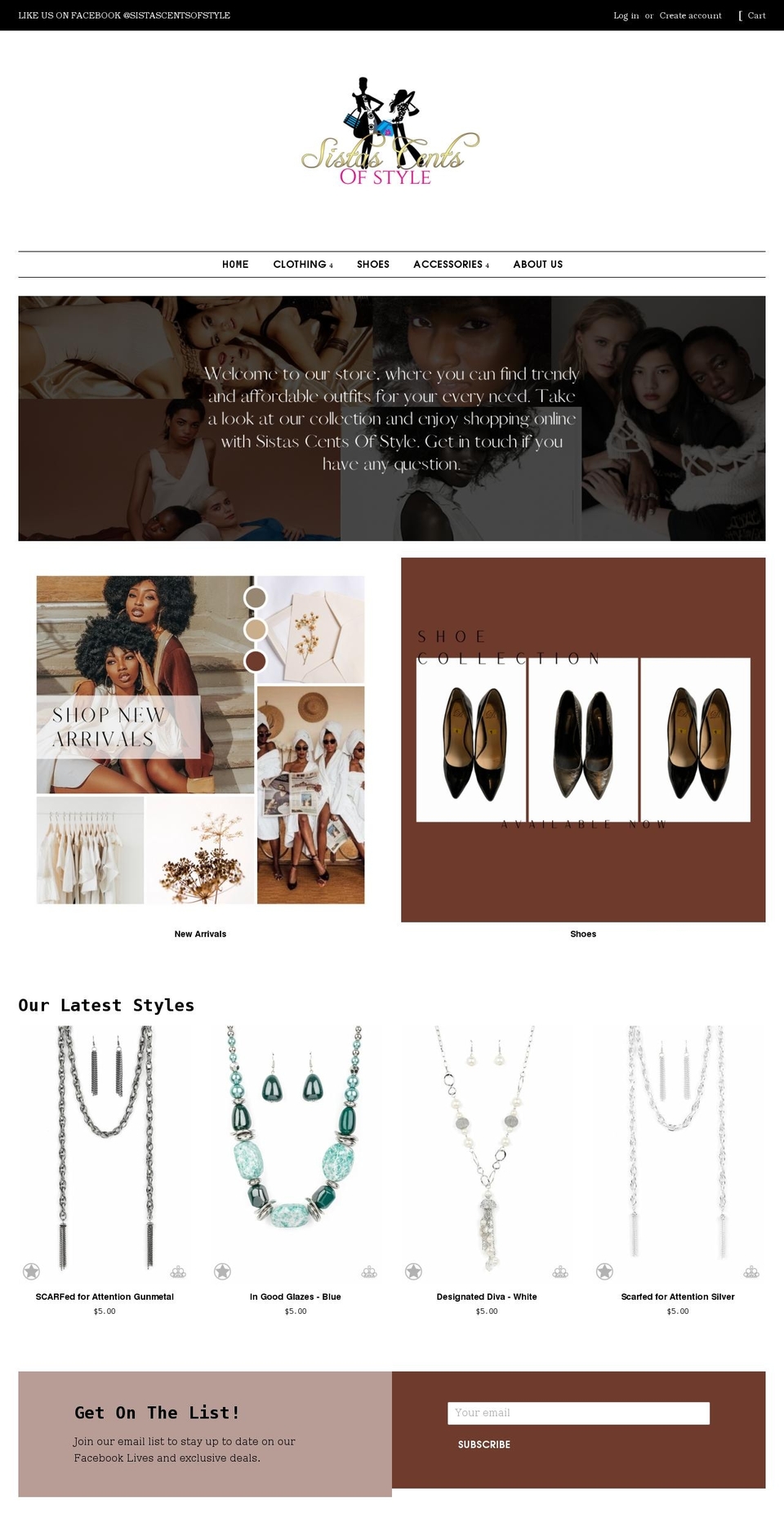 sistascentsofstyle.com shopify website screenshot