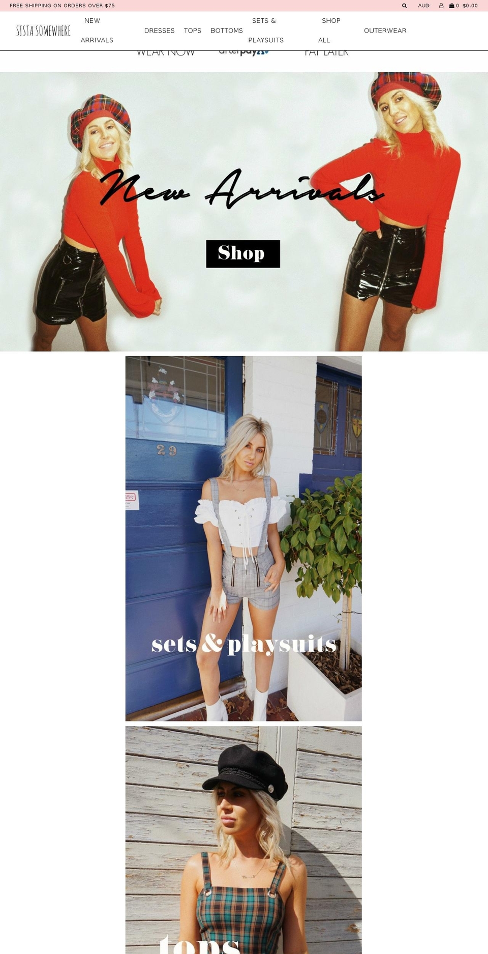 sistasomewhere.com shopify website screenshot