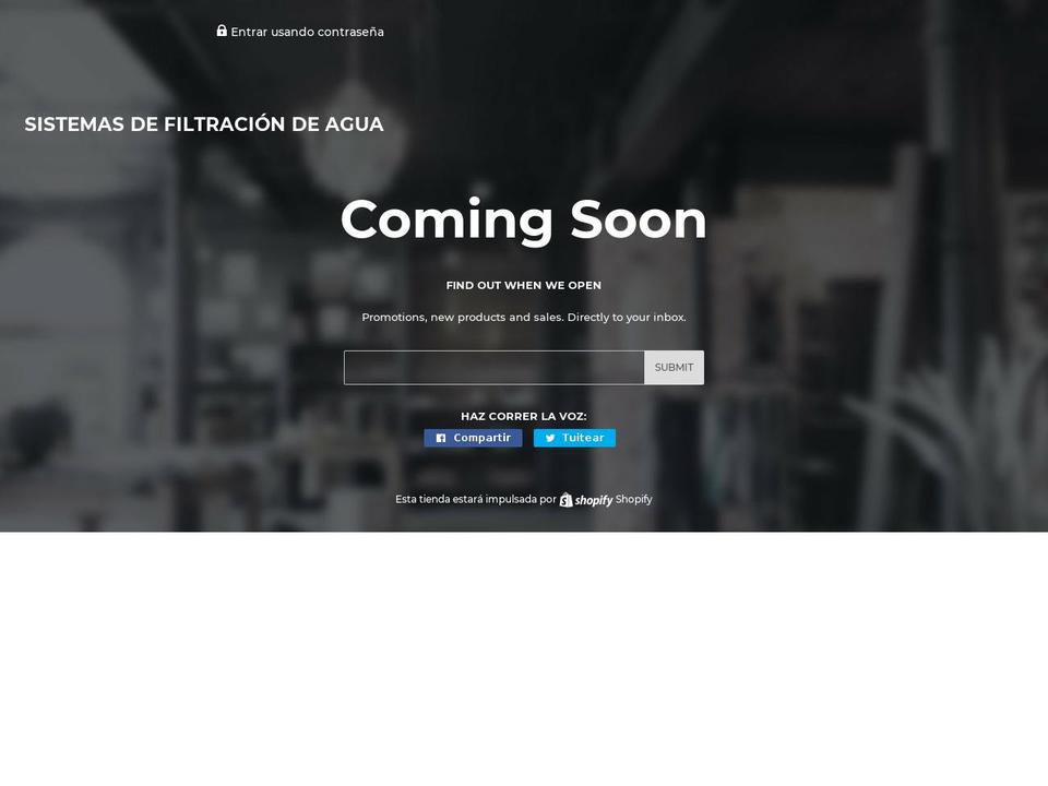 sistemasdefiltracion.com — Shopify storefront screenshot