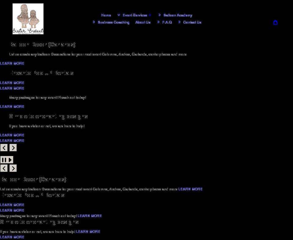 sister-sweets.com shopify website screenshot