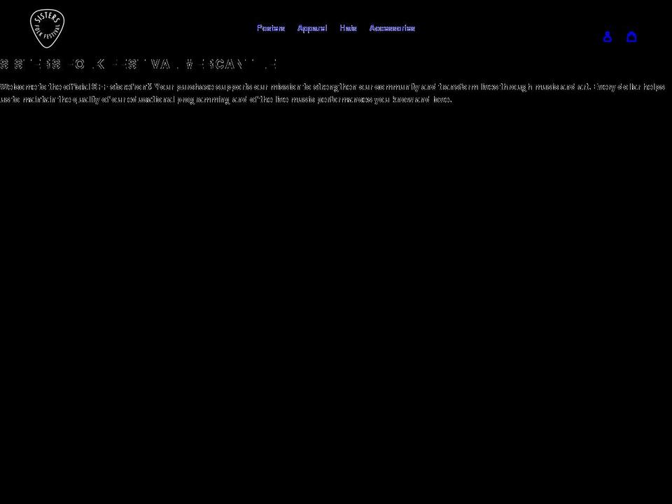 sisters-folk-festival-mercantile.myshopify.com shopify website screenshot