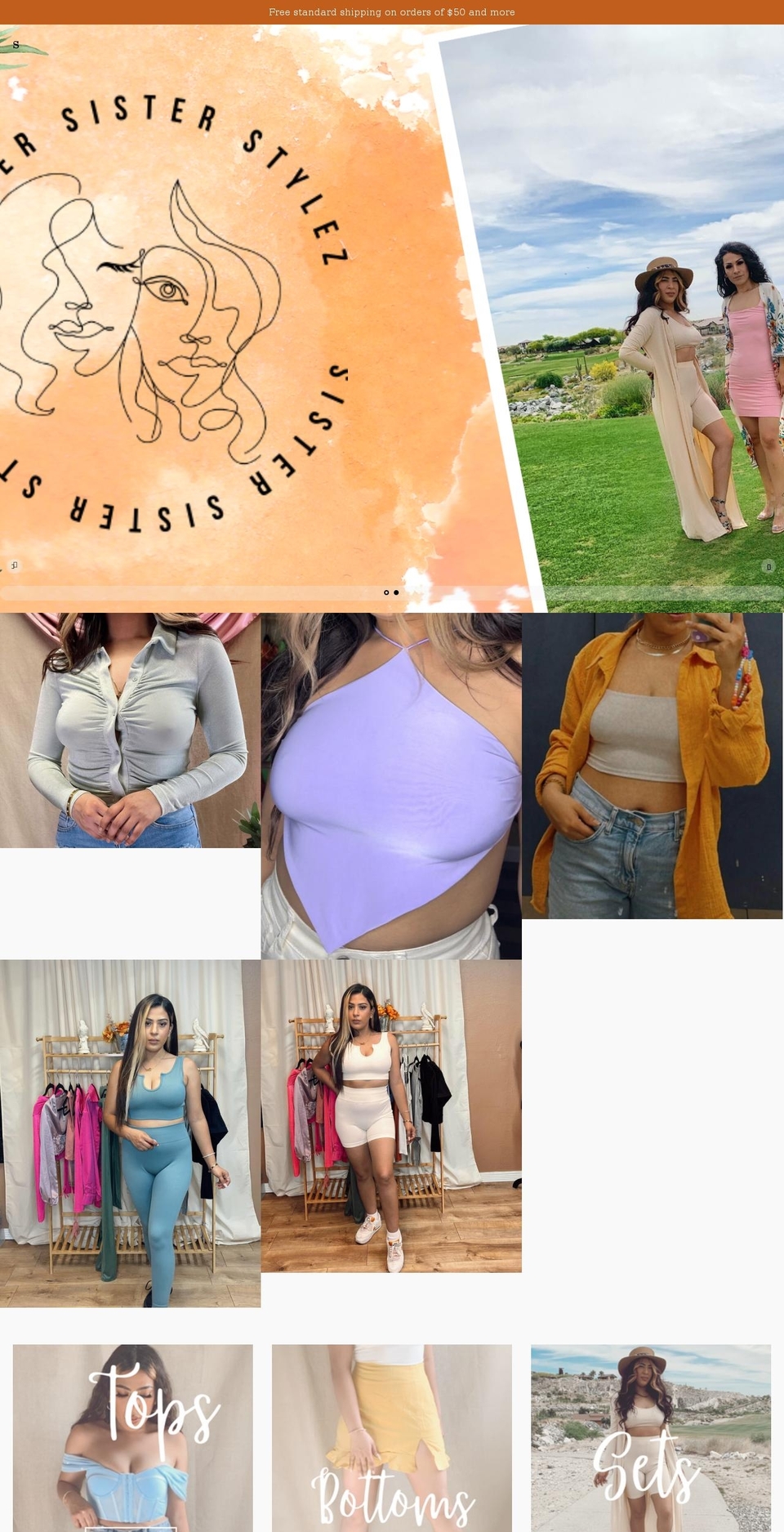sistersisterstylez.com shopify website screenshot