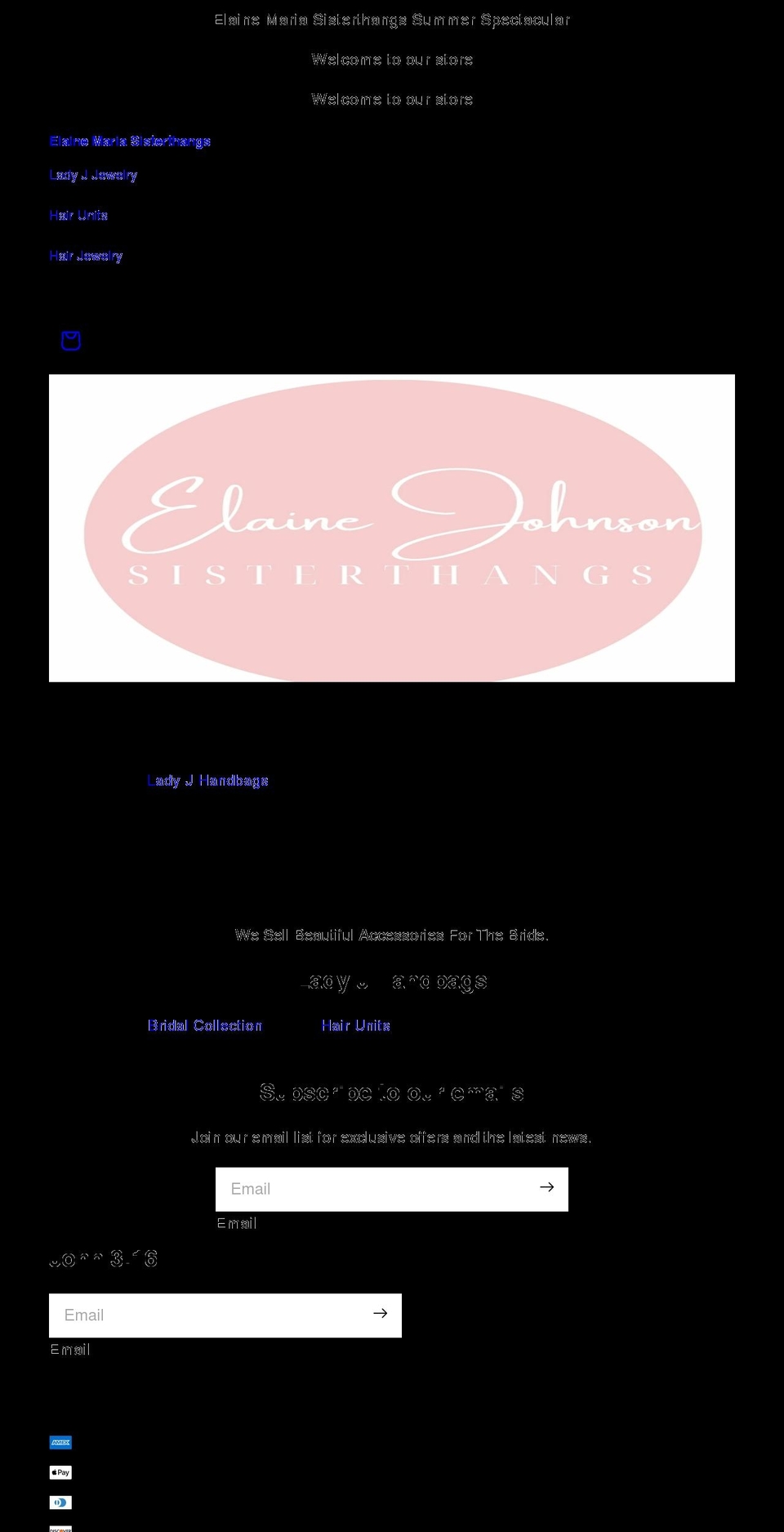 sisterthangs.com shopify website screenshot