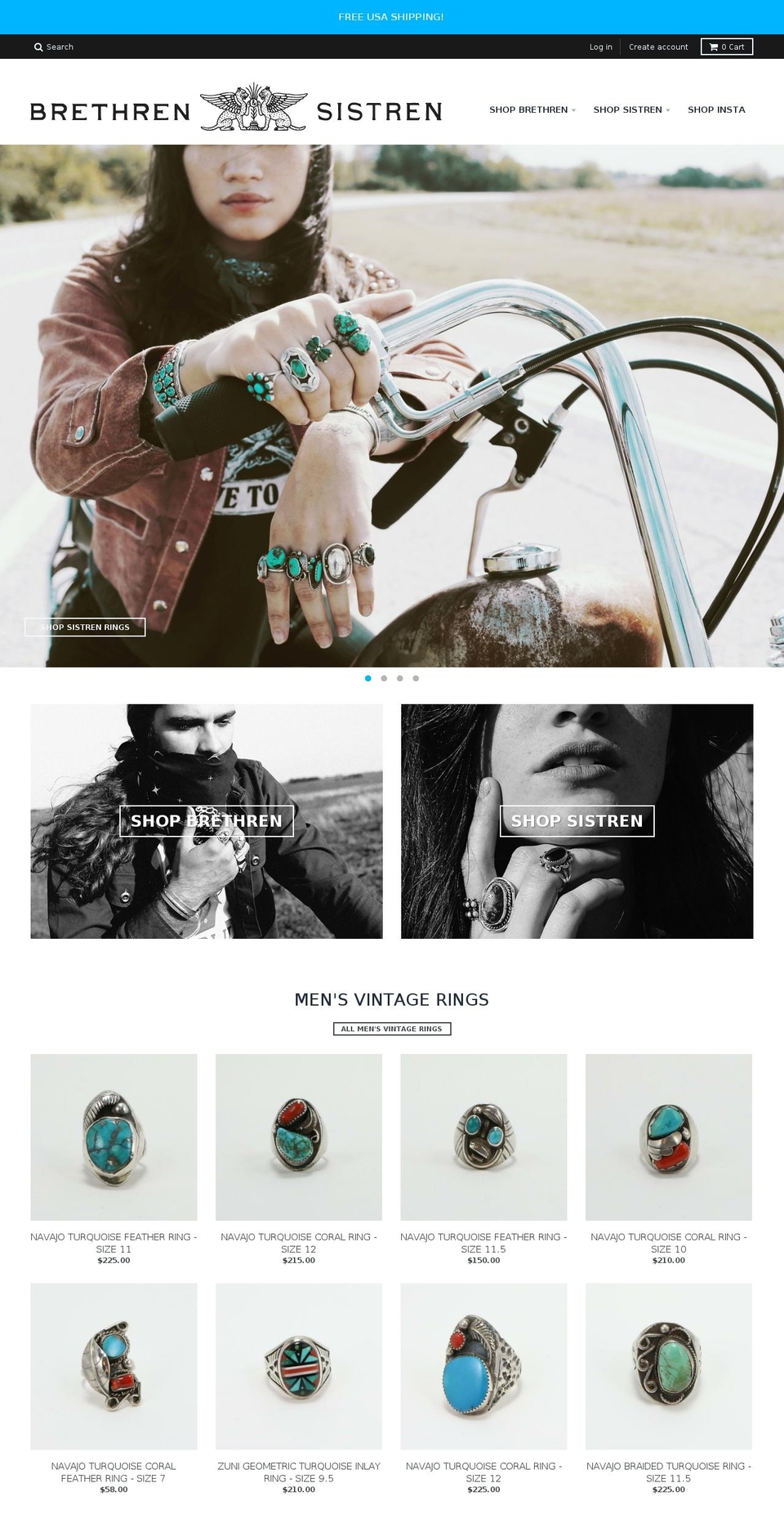 sistrenbrethren.com shopify website screenshot