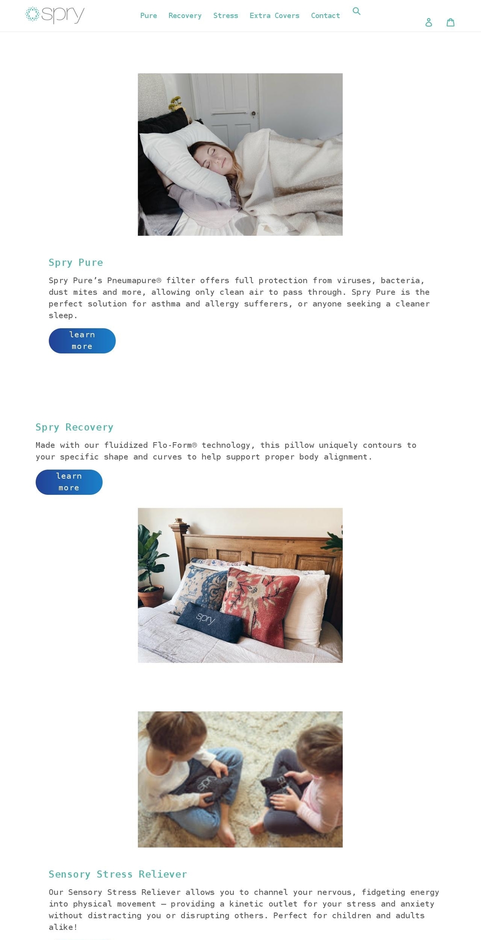 sisupillow.com shopify website screenshot