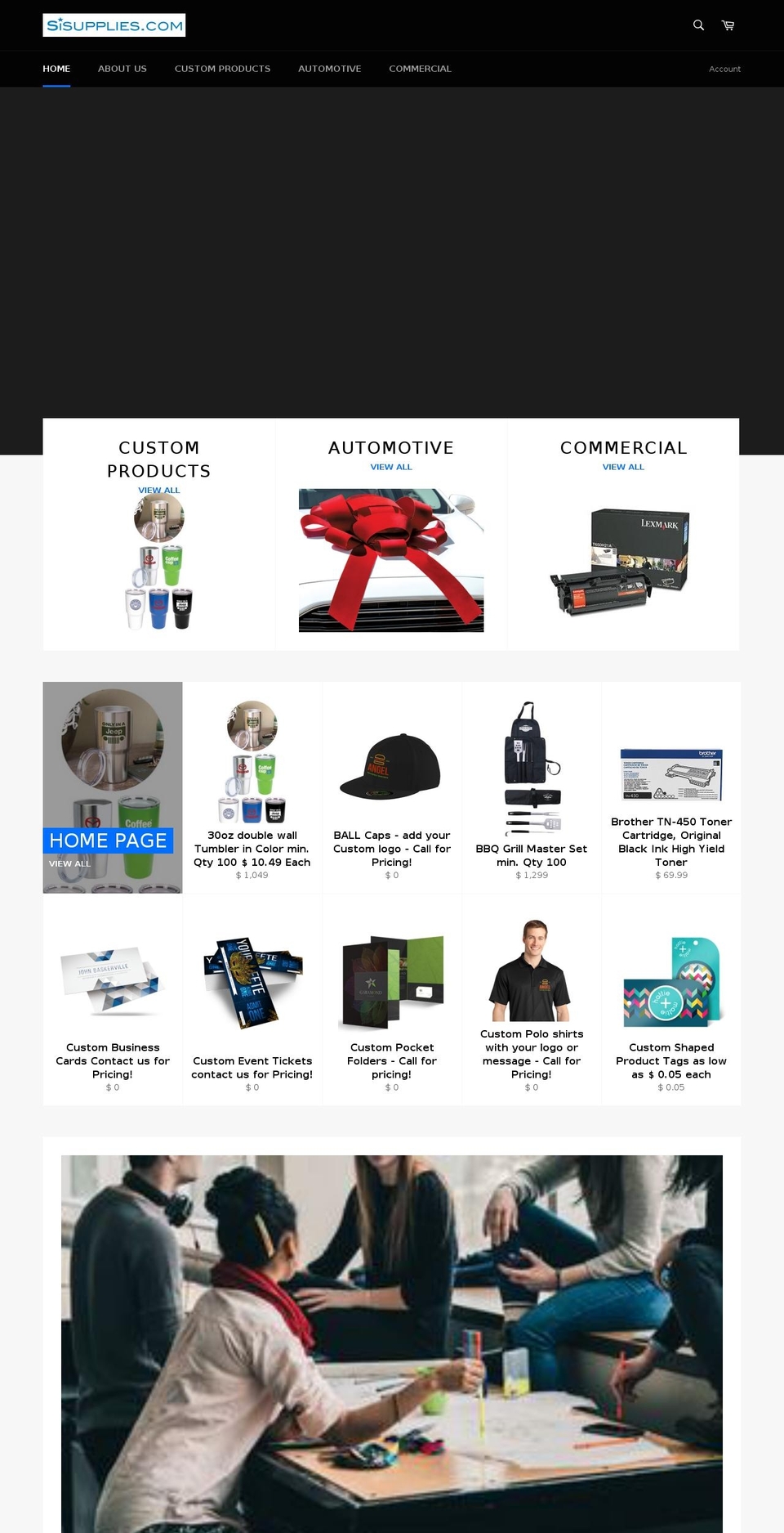 sisupplies.com shopify website screenshot