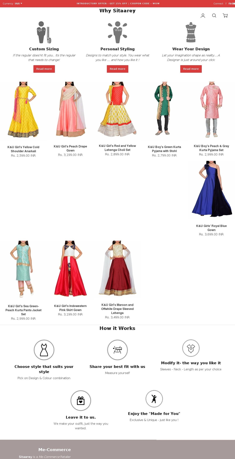 sitaarey.com — Shopify storefront screenshot