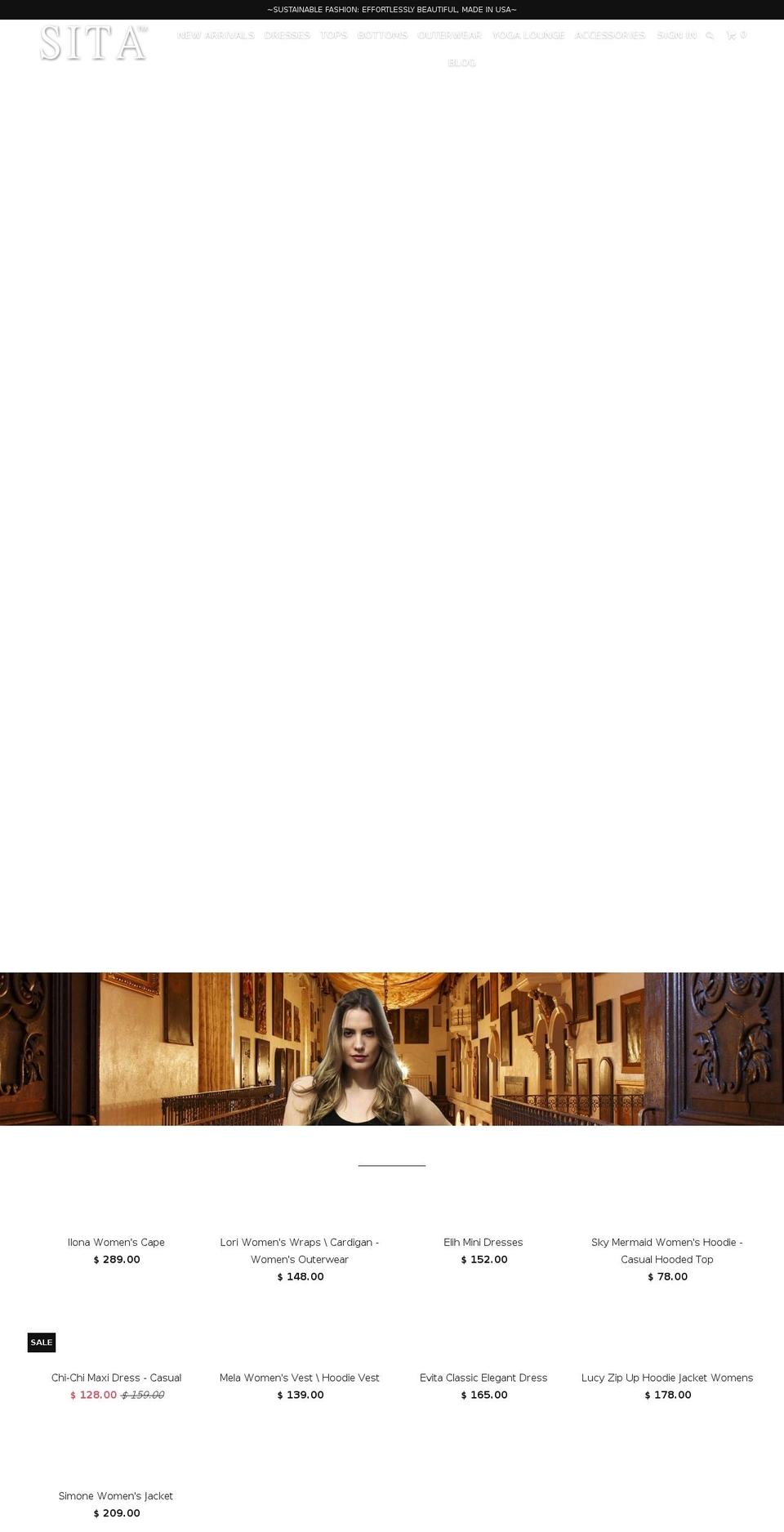 sitacouture.com shopify website screenshot