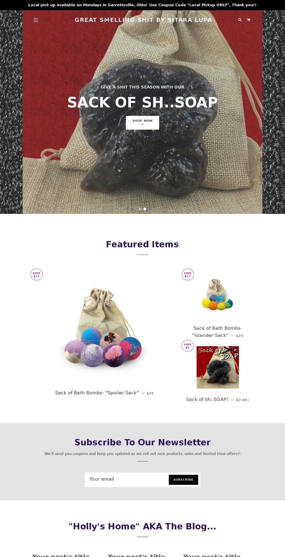 sitaralupa.com — Shopify storefront screenshot