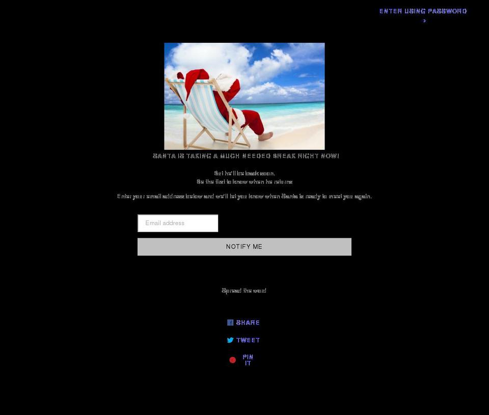 sitdownwithsanta.com shopify website screenshot