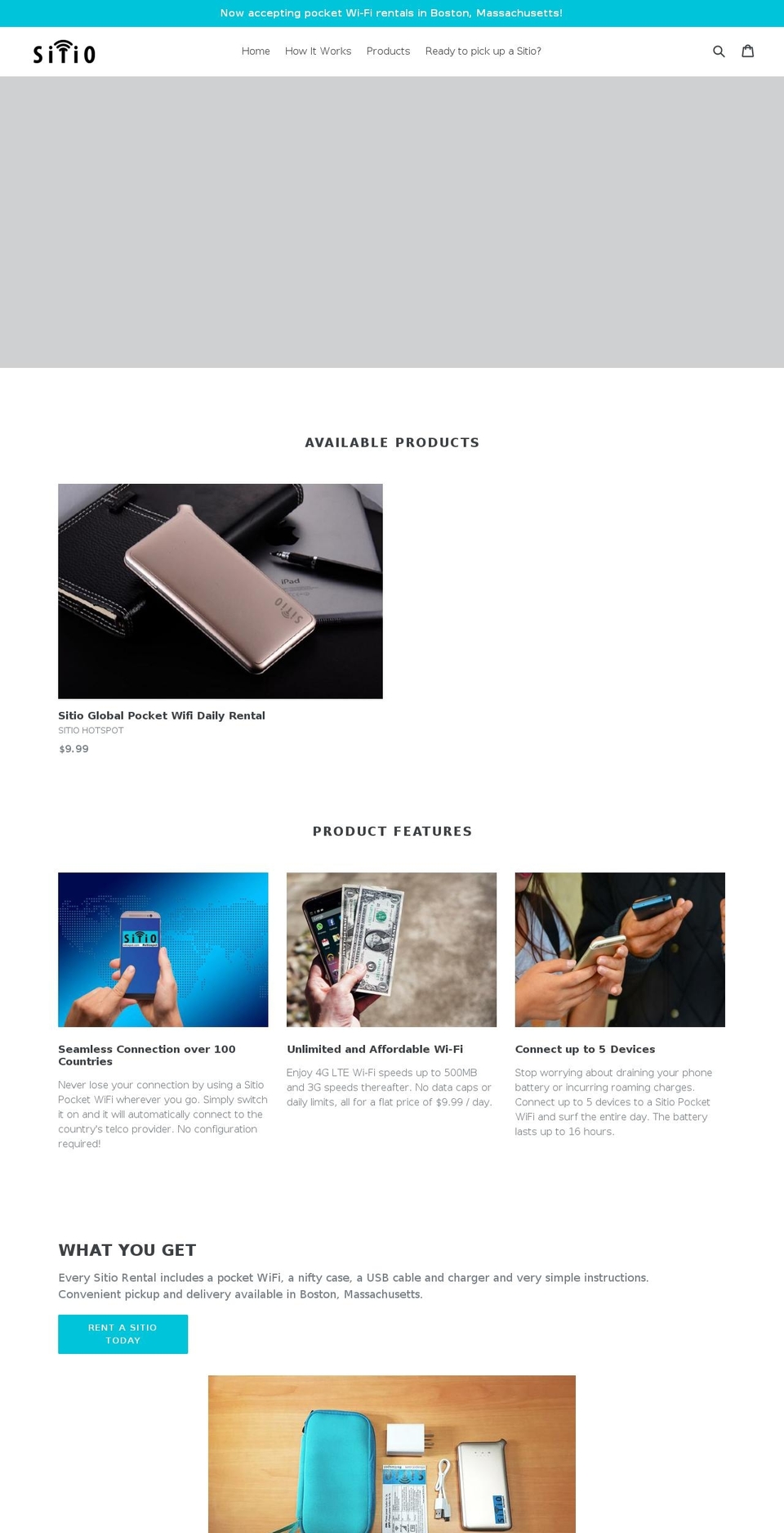 sitiospot.com — Shopify storefront screenshot