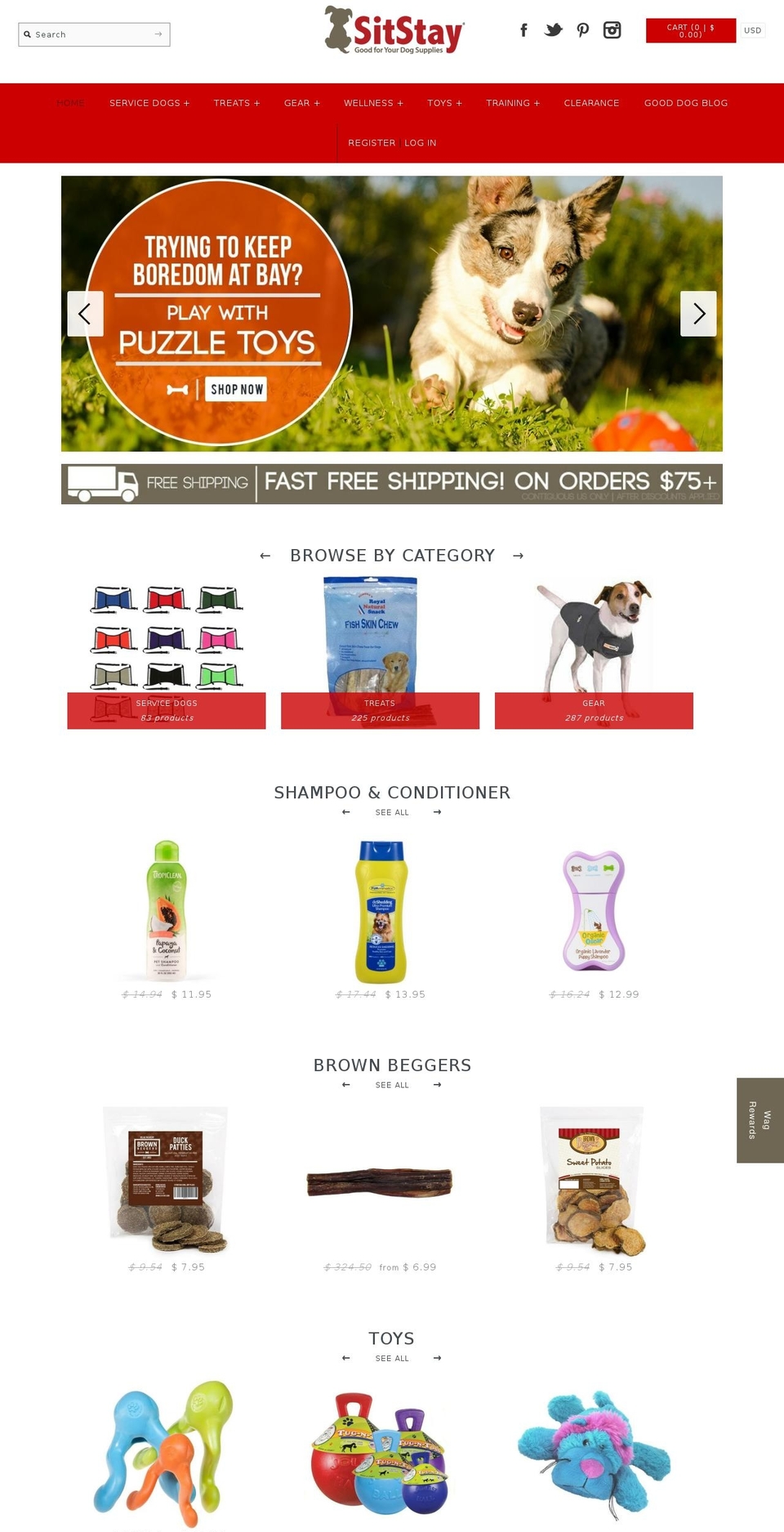 Launch Shopify theme site example sitstay.com
