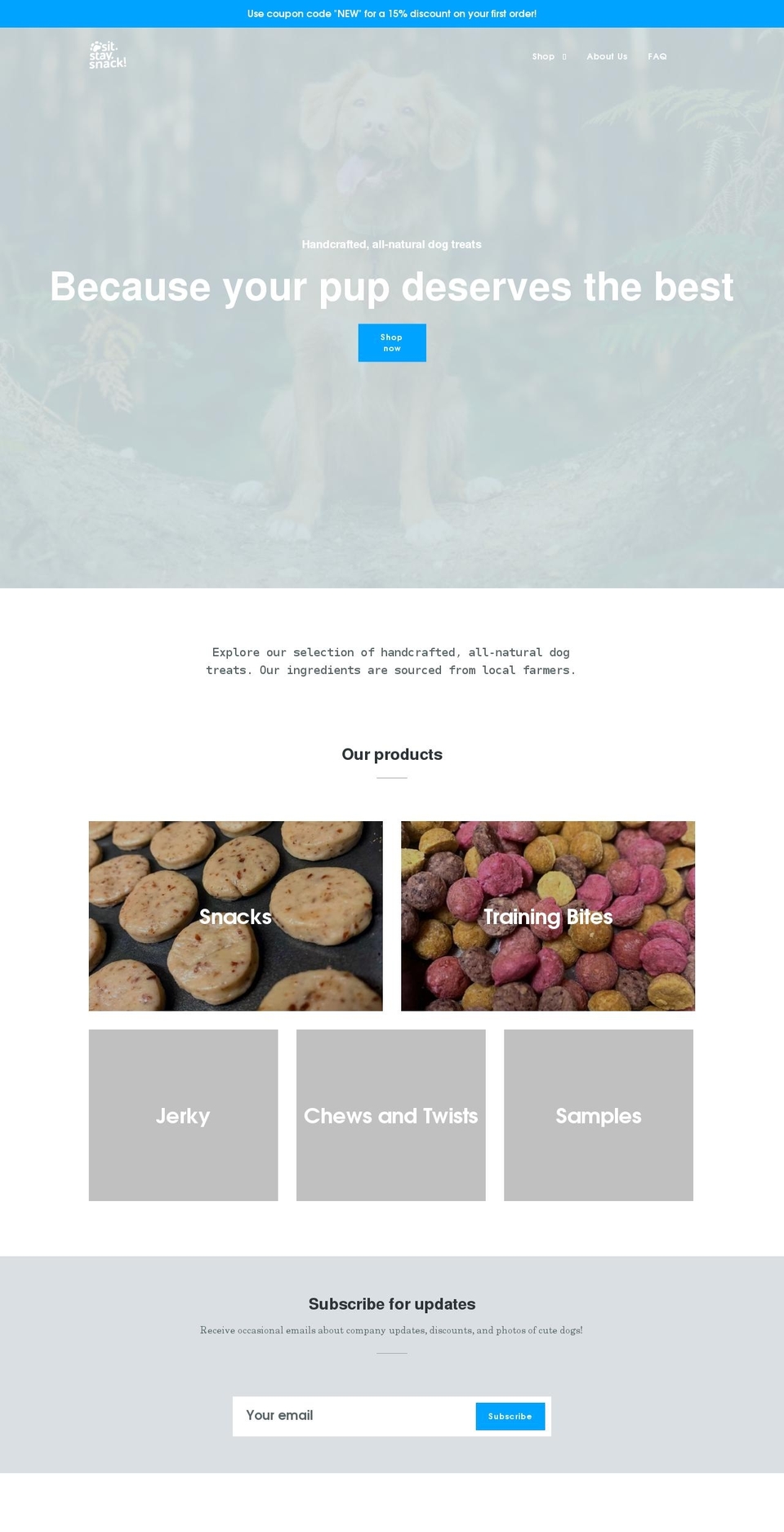 sitstaysnack.com shopify website screenshot