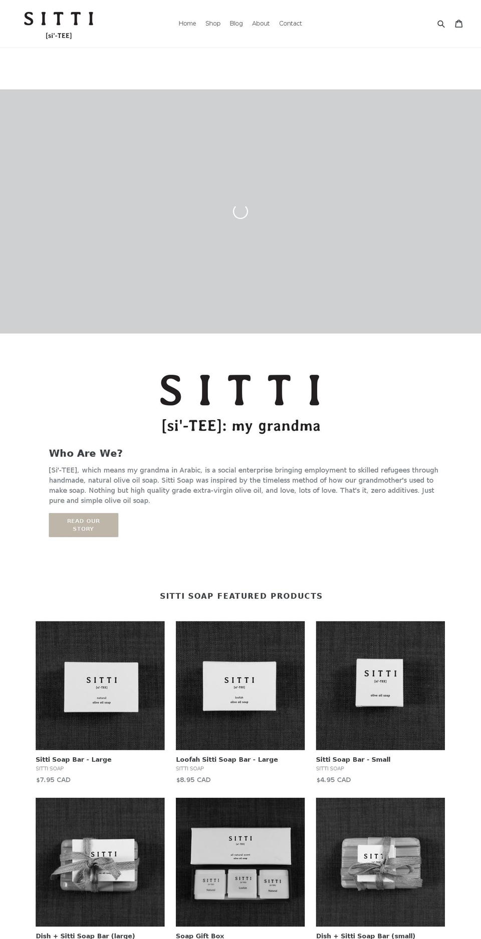 sittisoap.com shopify website screenshot