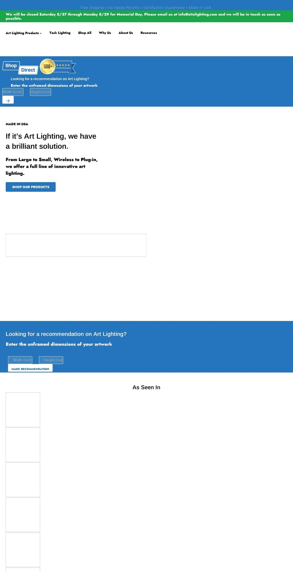 situlighting.com shopify website screenshot