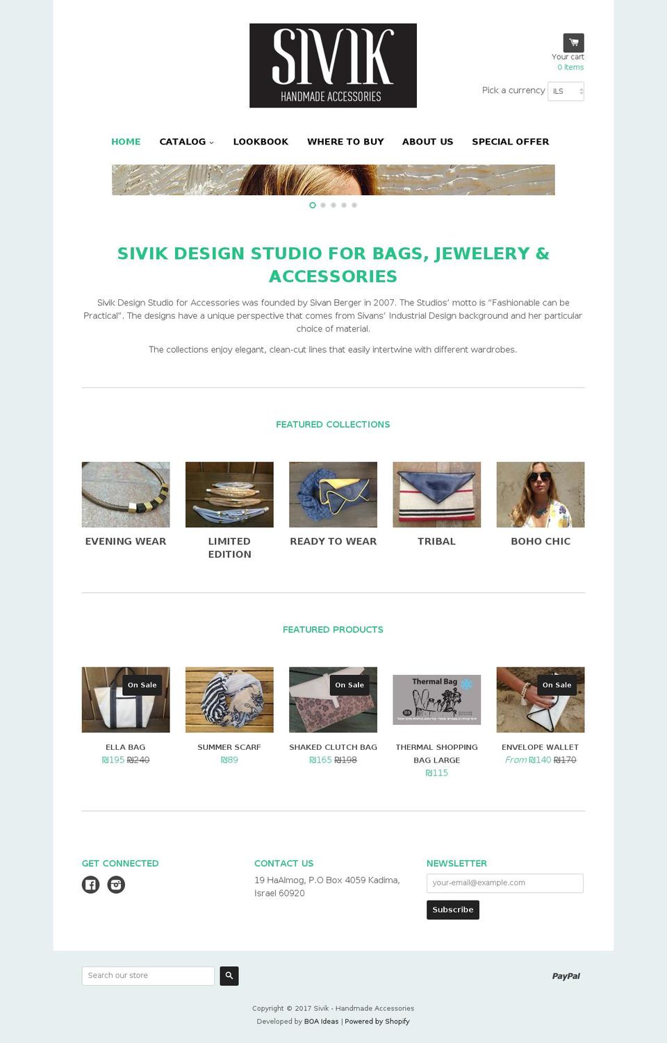 sivikdesign.com shopify website screenshot