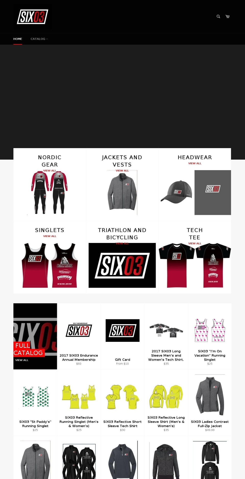 six03gear.com shopify website screenshot