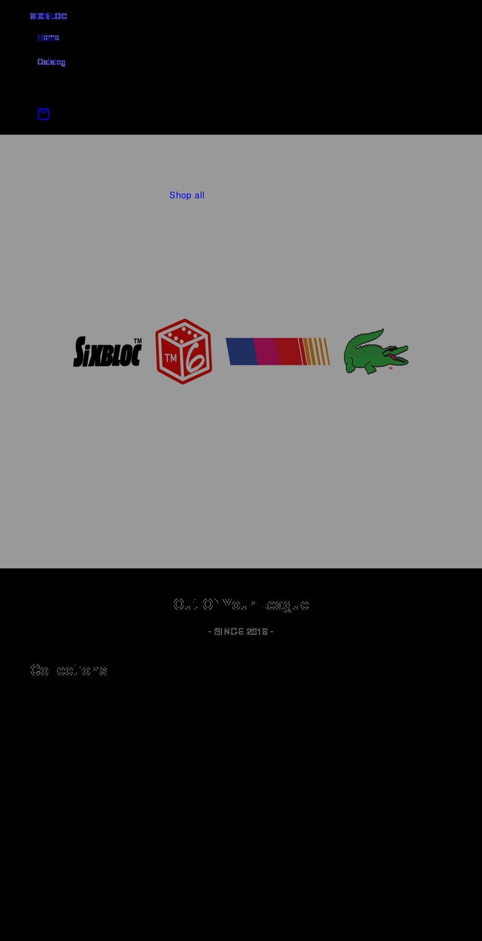sixbloc.com shopify website screenshot