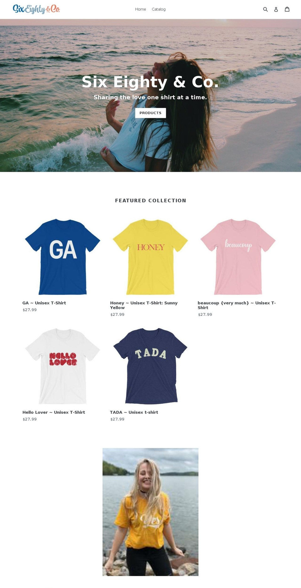 sixeightyandco.com shopify website screenshot