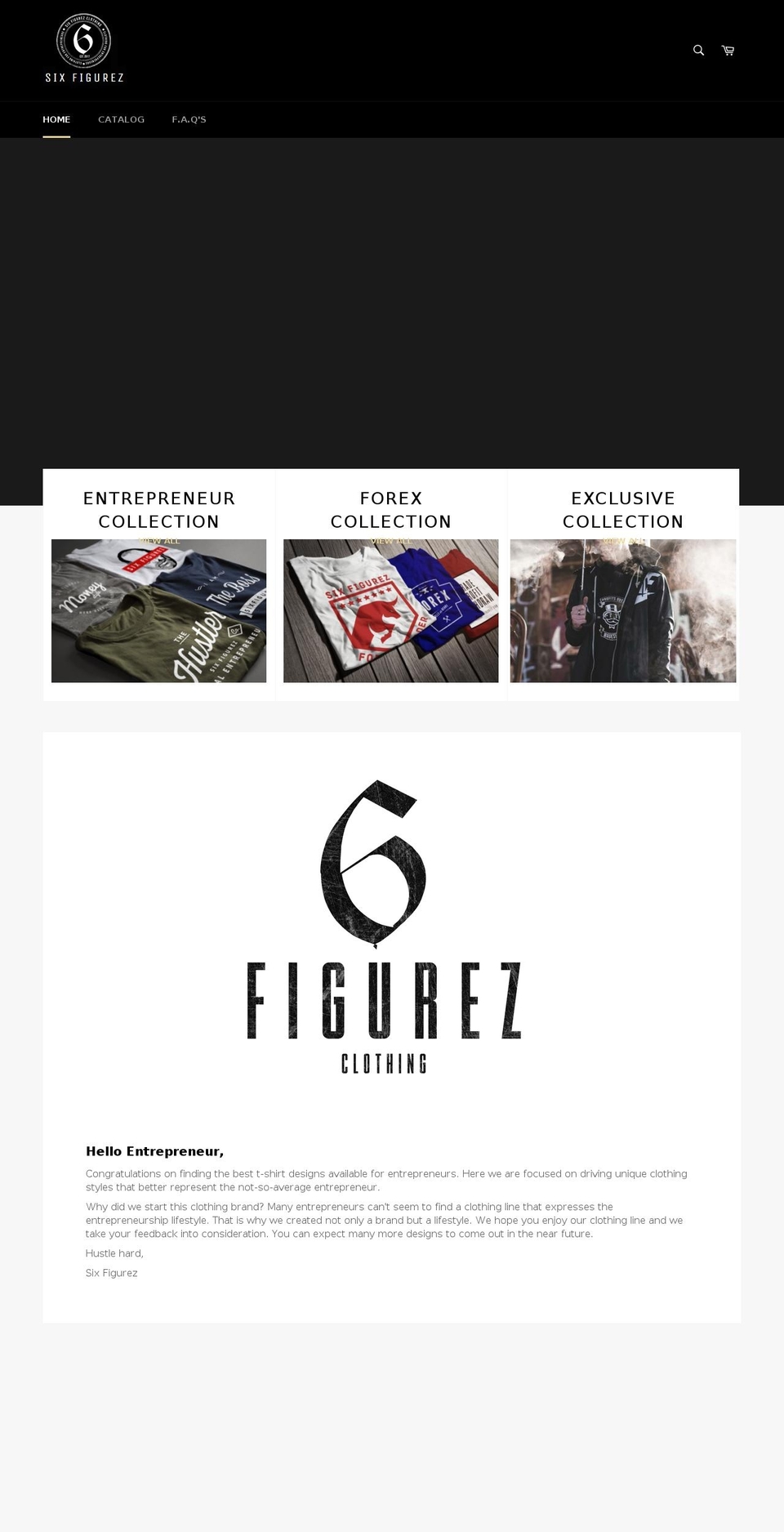 sixfigurez.com shopify website screenshot