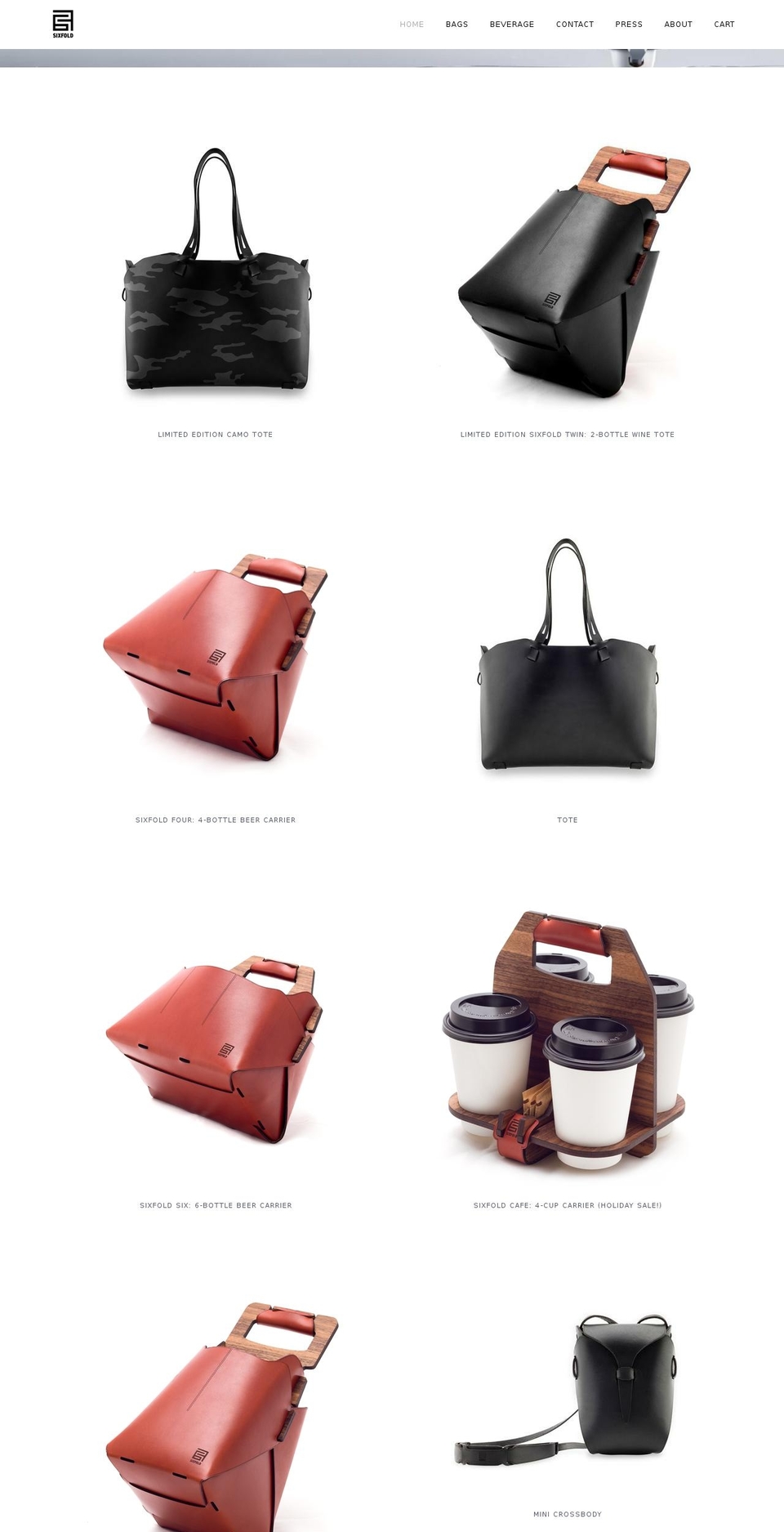 sixfoldnyc.com — Shopify storefront screenshot