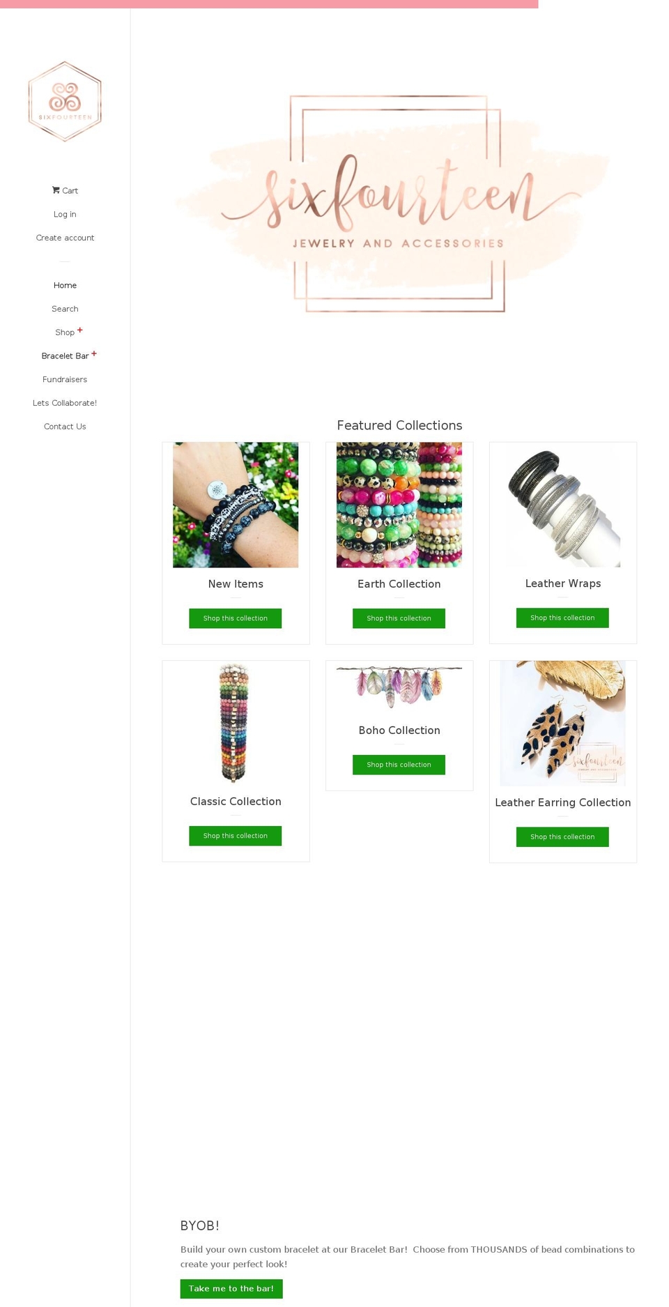 sixfourteen.net shopify website screenshot