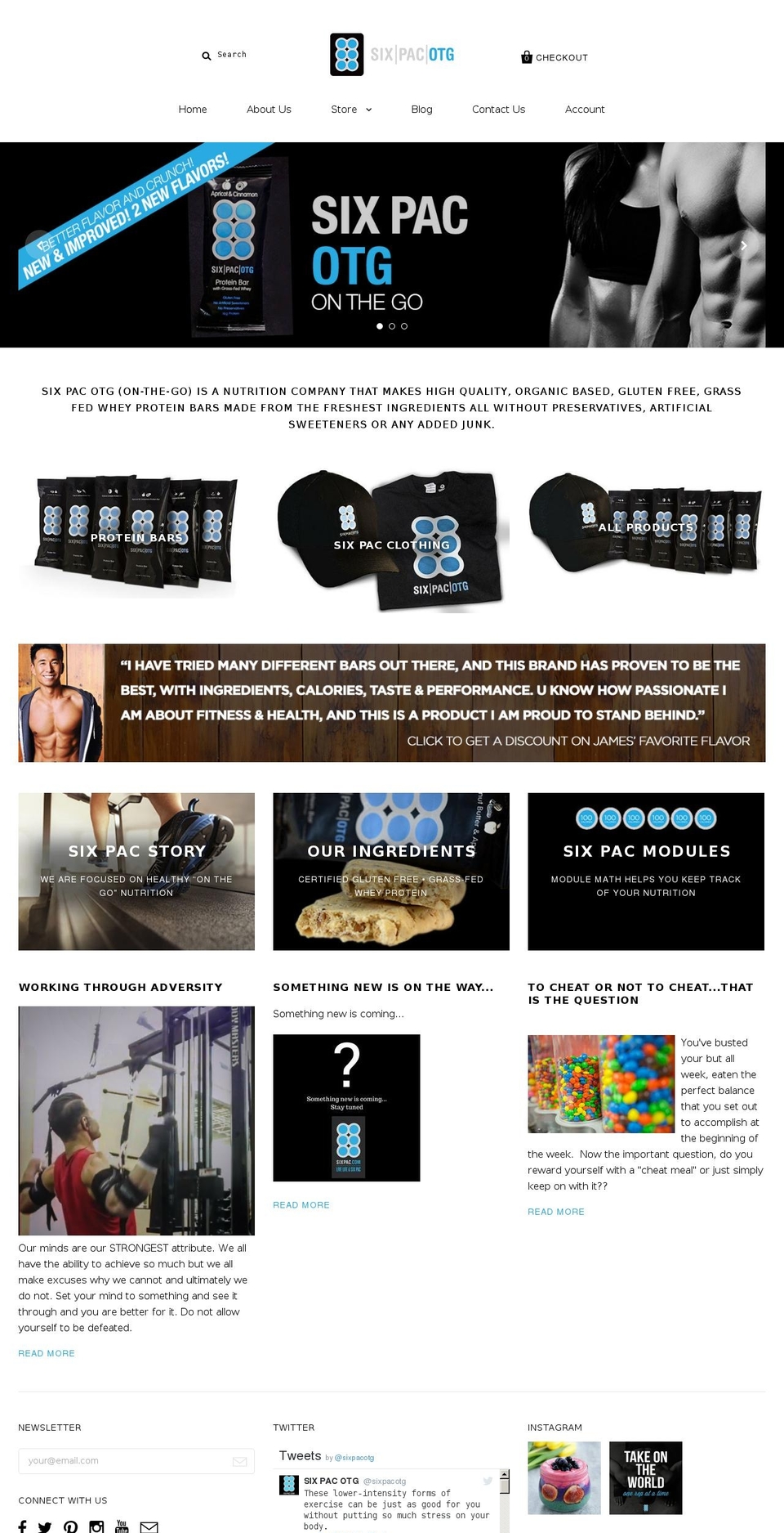 sixpacksnacks.com shopify website screenshot