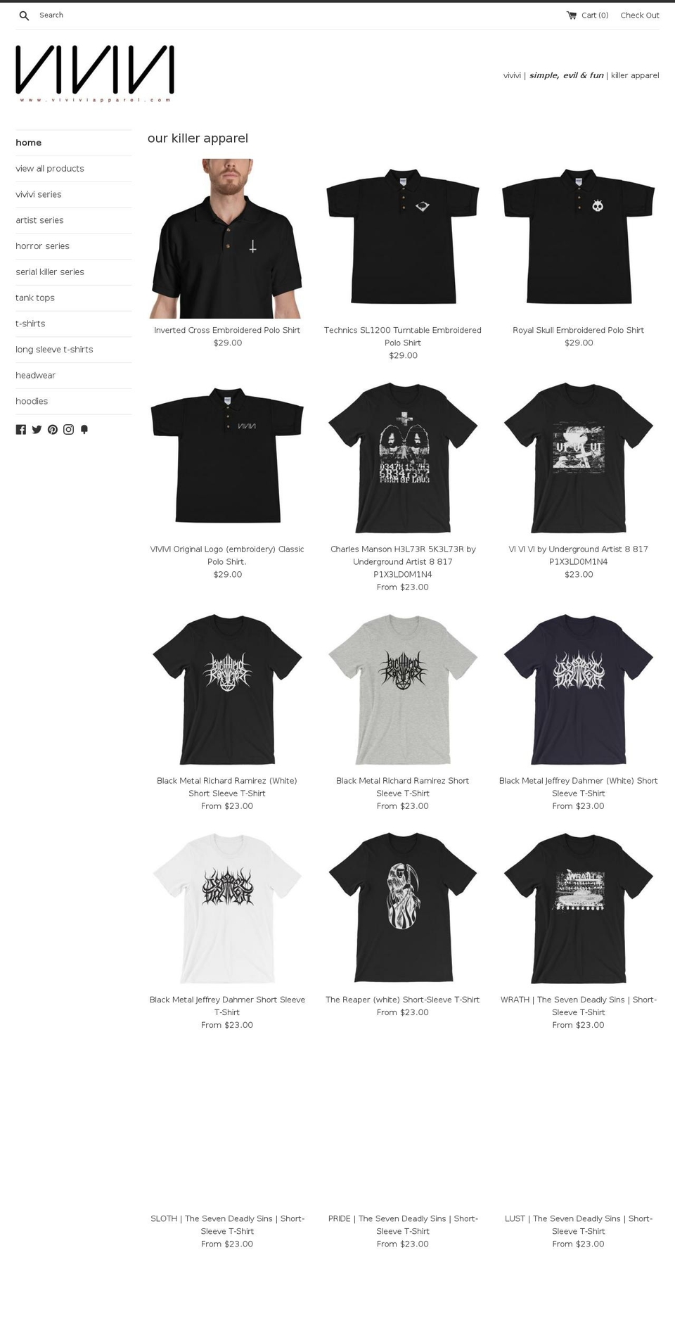 sixsixshirts.com — Shopify store on .com