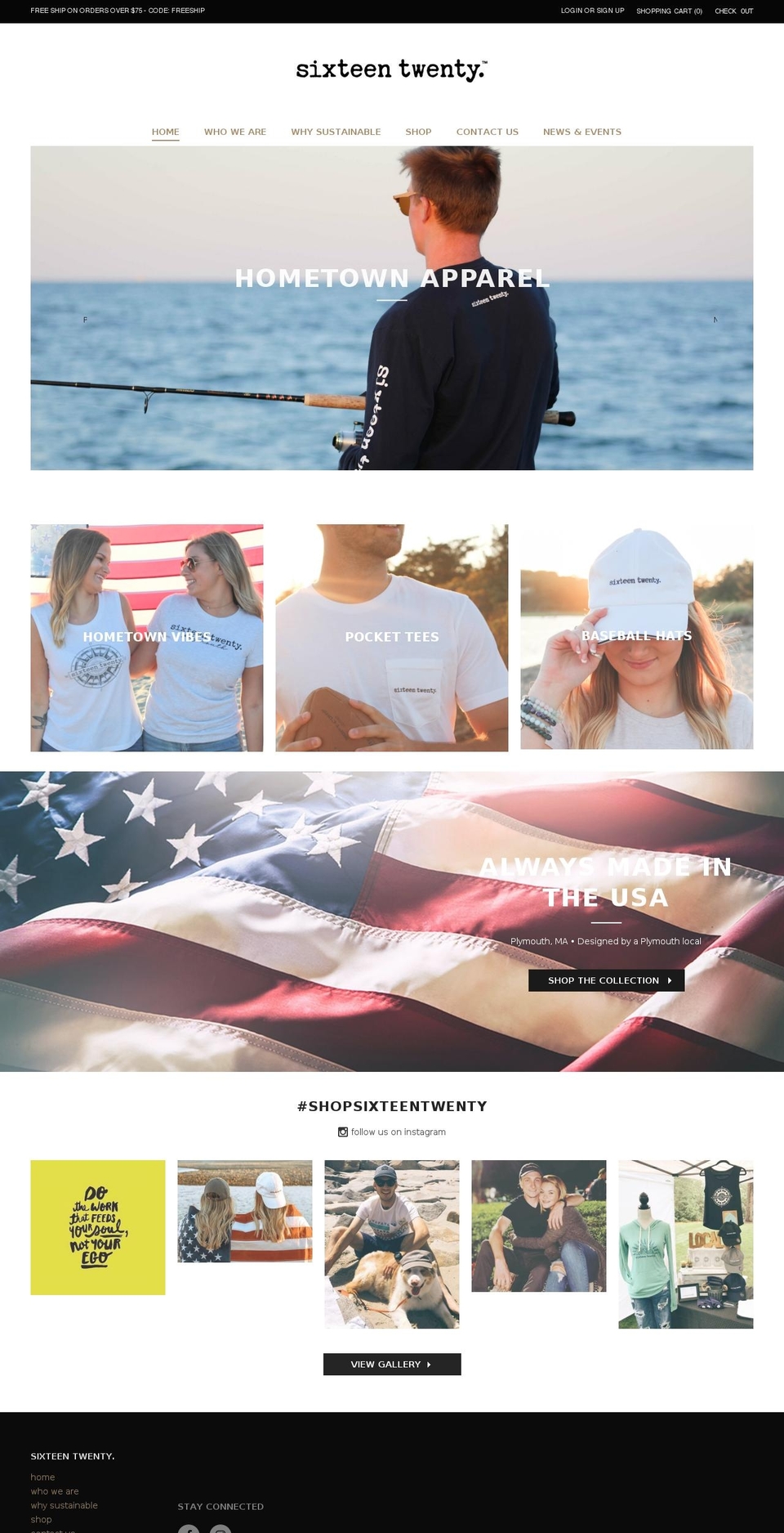 sixteen-twenty.com — Shopify storefront screenshot