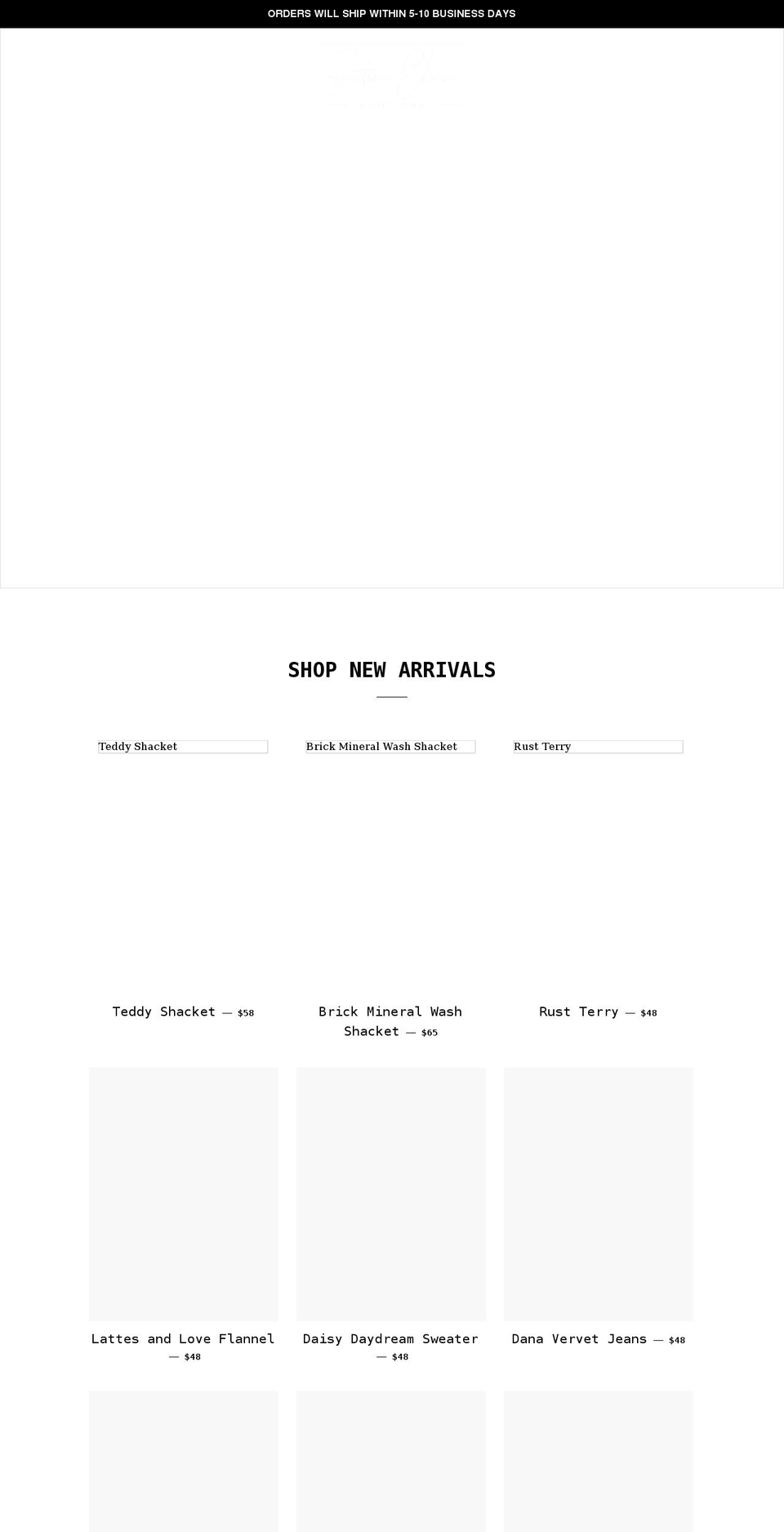 sixteenelevenboutique.com shopify website screenshot