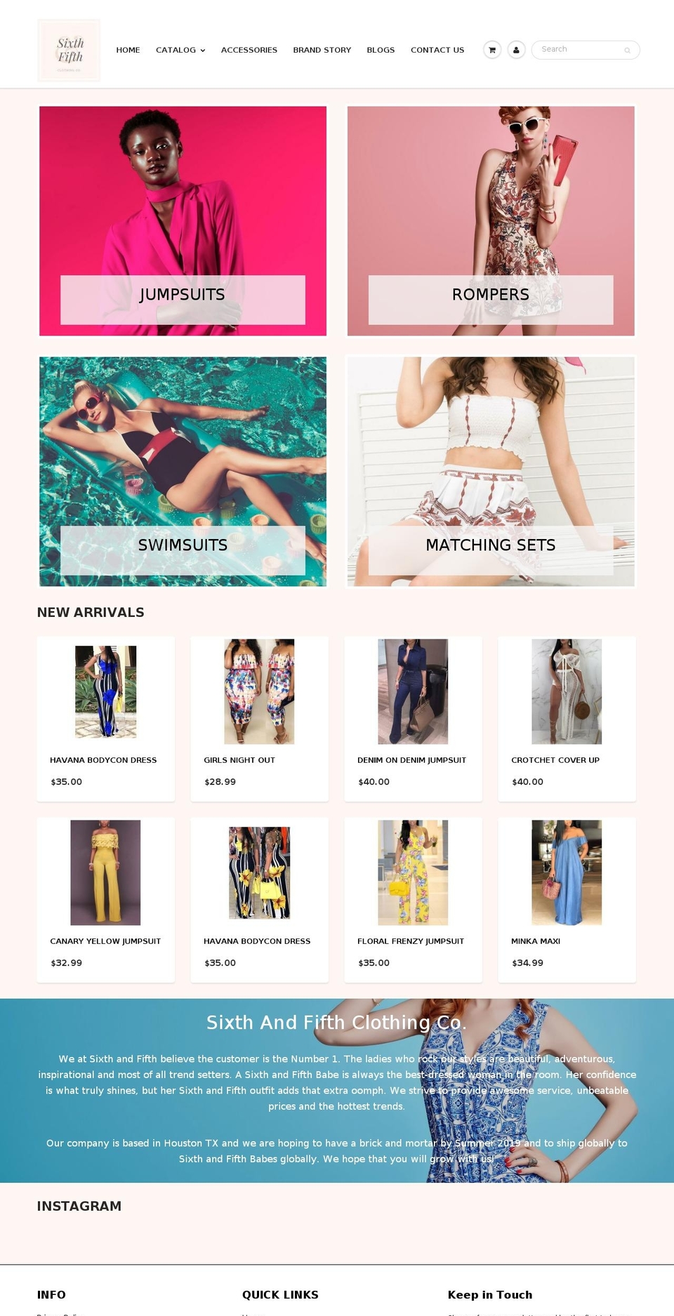 sixthandfifth.com — Shopify storefront screenshot
