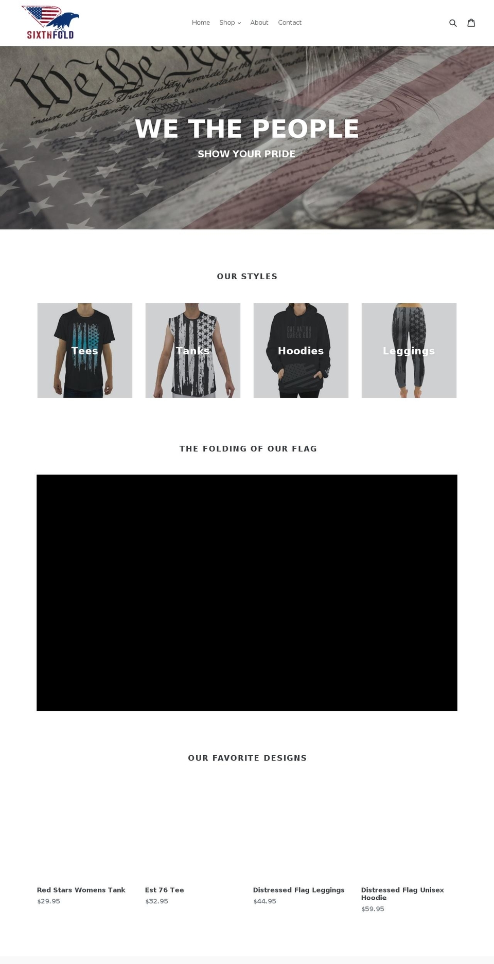 sixthfold.com — Shopify storefront screenshot