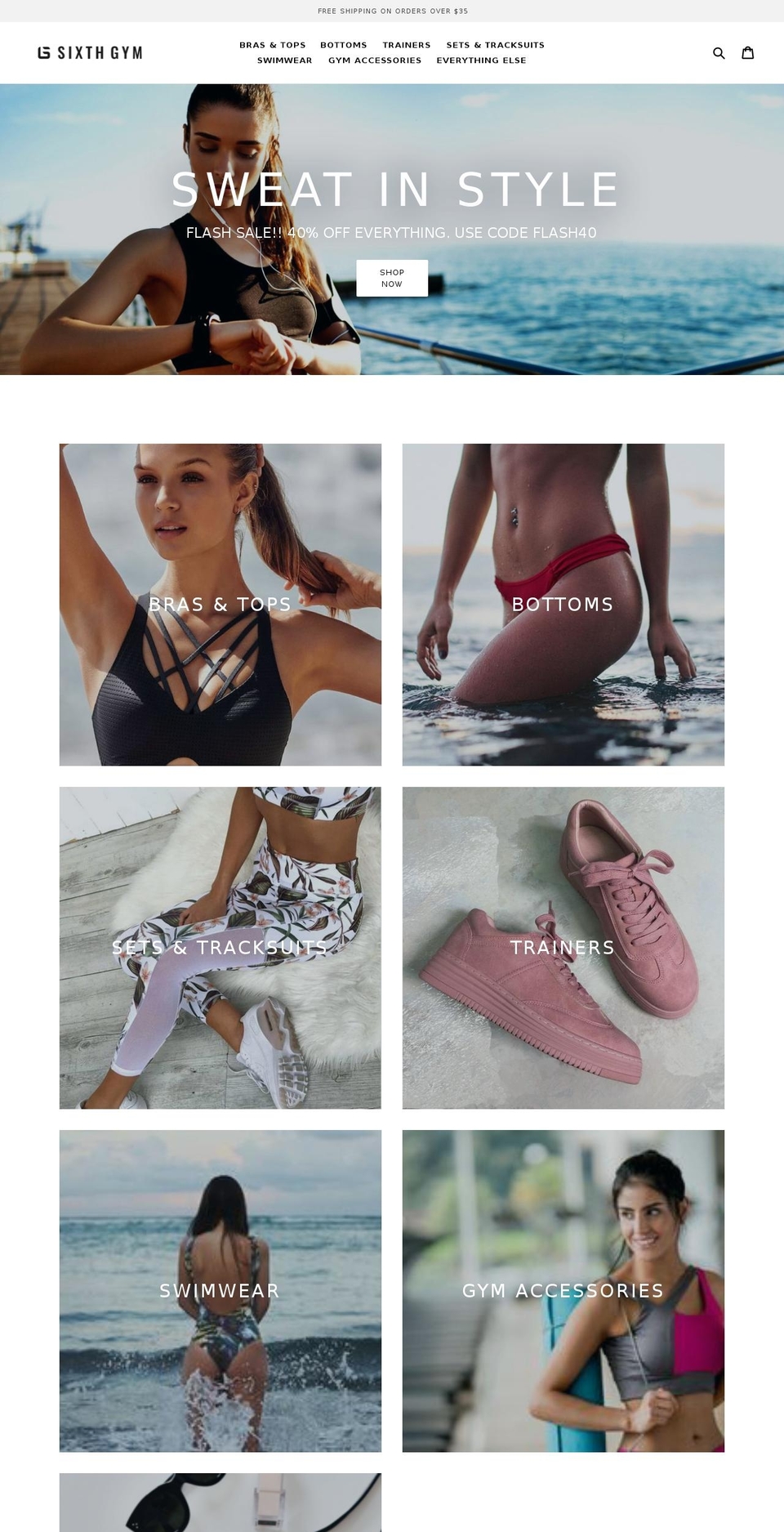 sixthgym.com shopify website screenshot