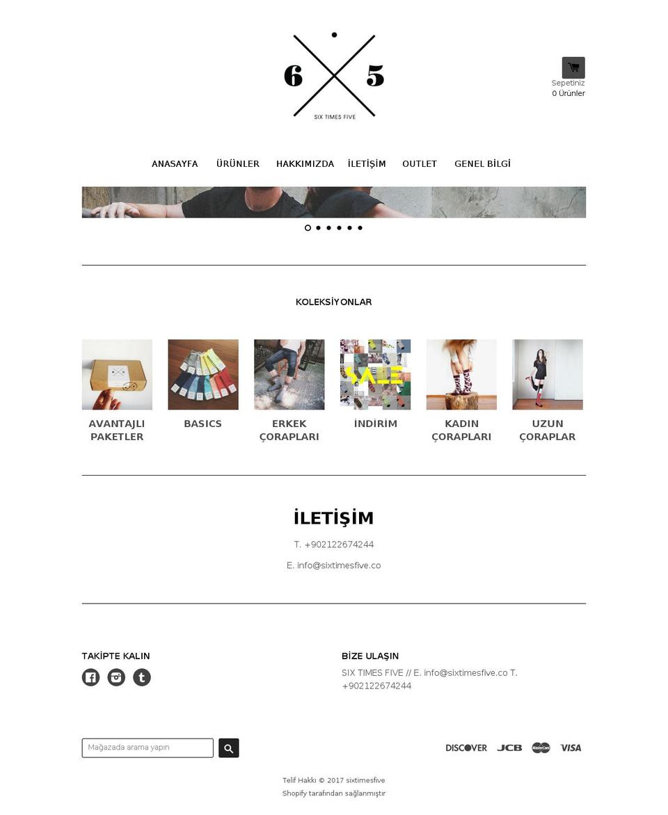 sixtimesfive.co shopify website screenshot