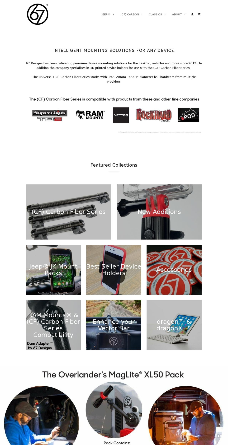 sixtysevendesigns.com — Shopify storefront screenshot
