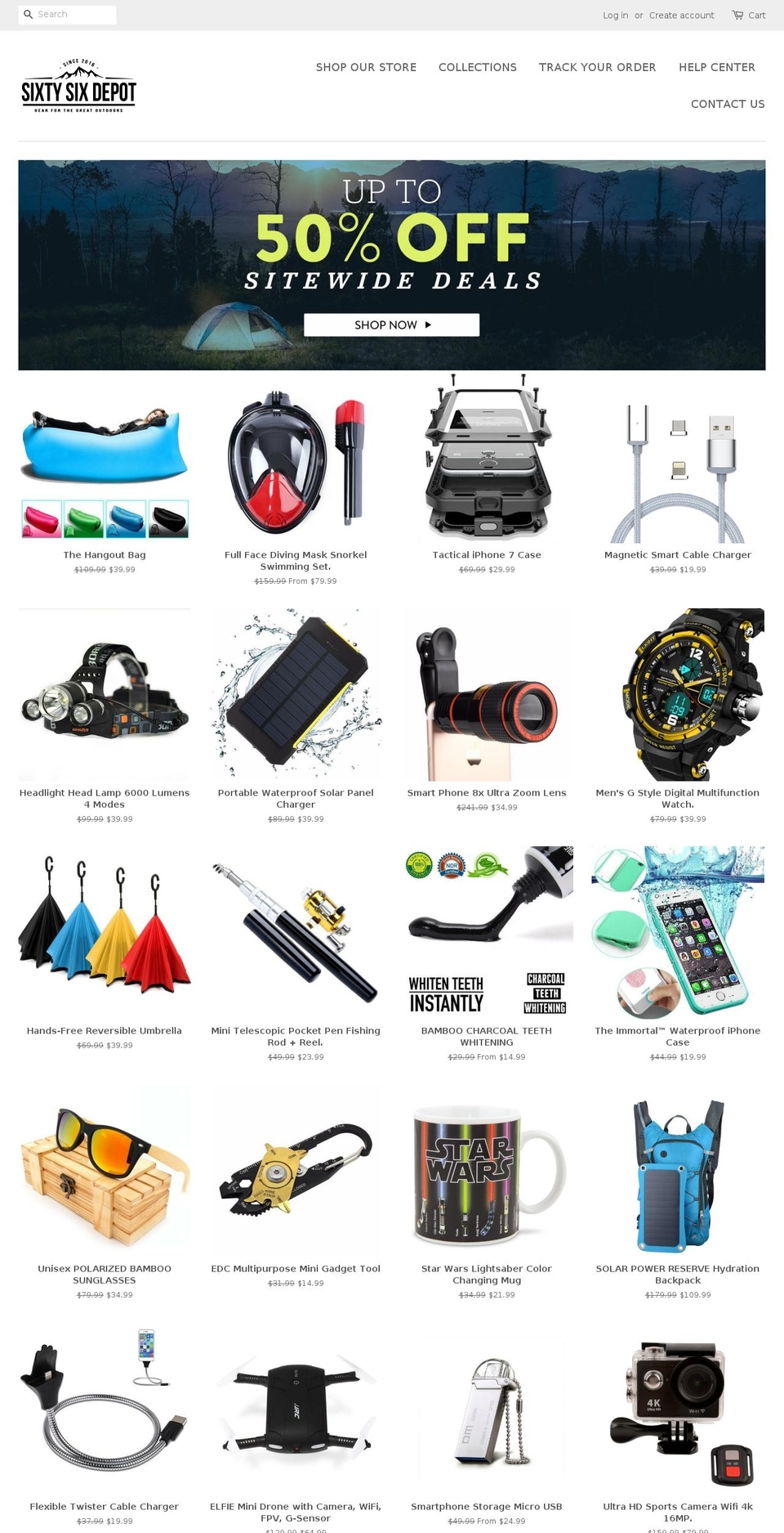 Sixty Six Depot Shopify theme site example sixtysixdepot.com