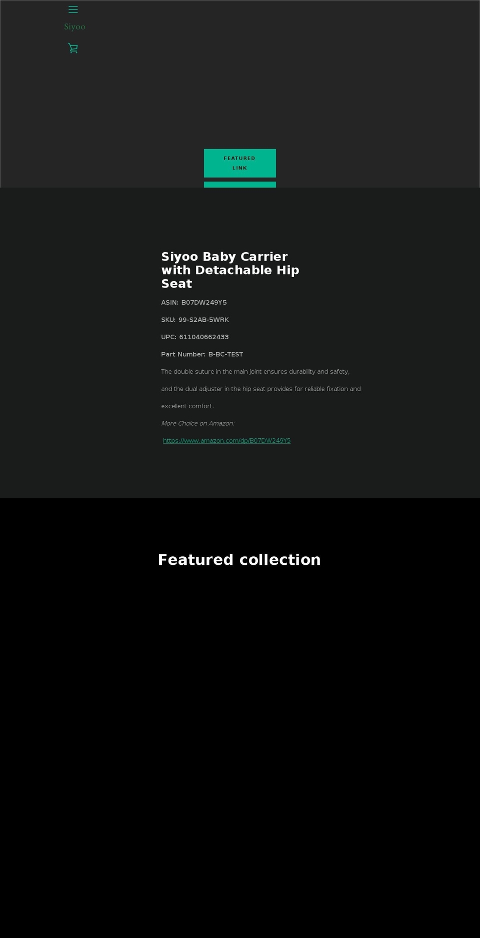 siyoo.net shopify website screenshot