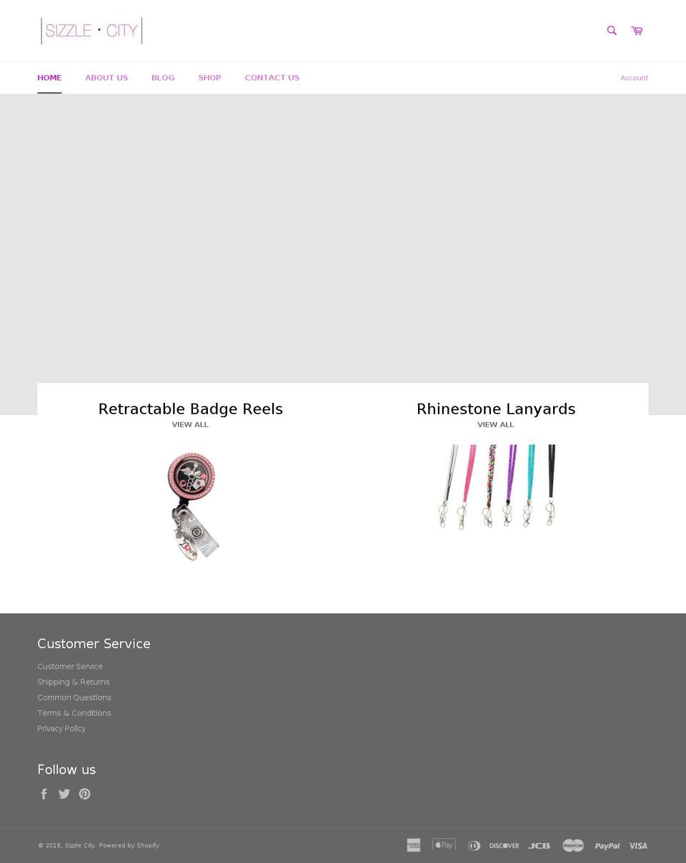 sizzlecitybling.com — Shopify storefront screenshot