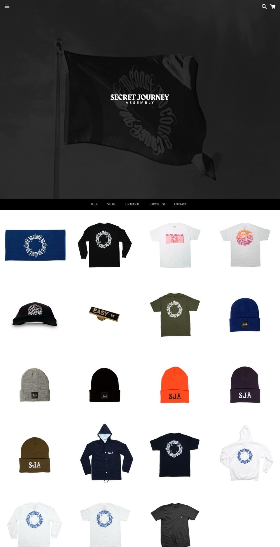 sjaclothing.com shopify website screenshot