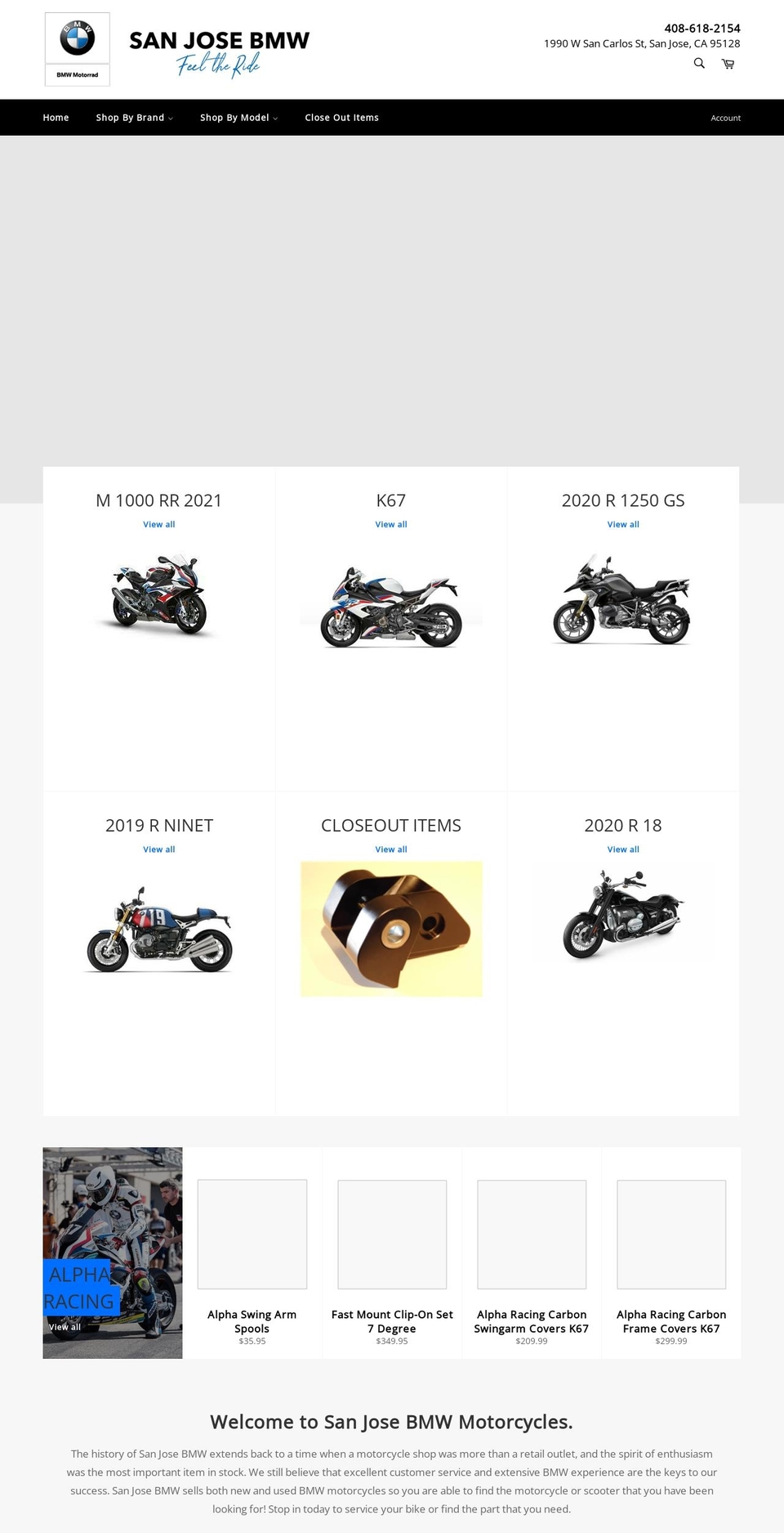 sjbmw-parts.myshopify.com shopify website screenshot