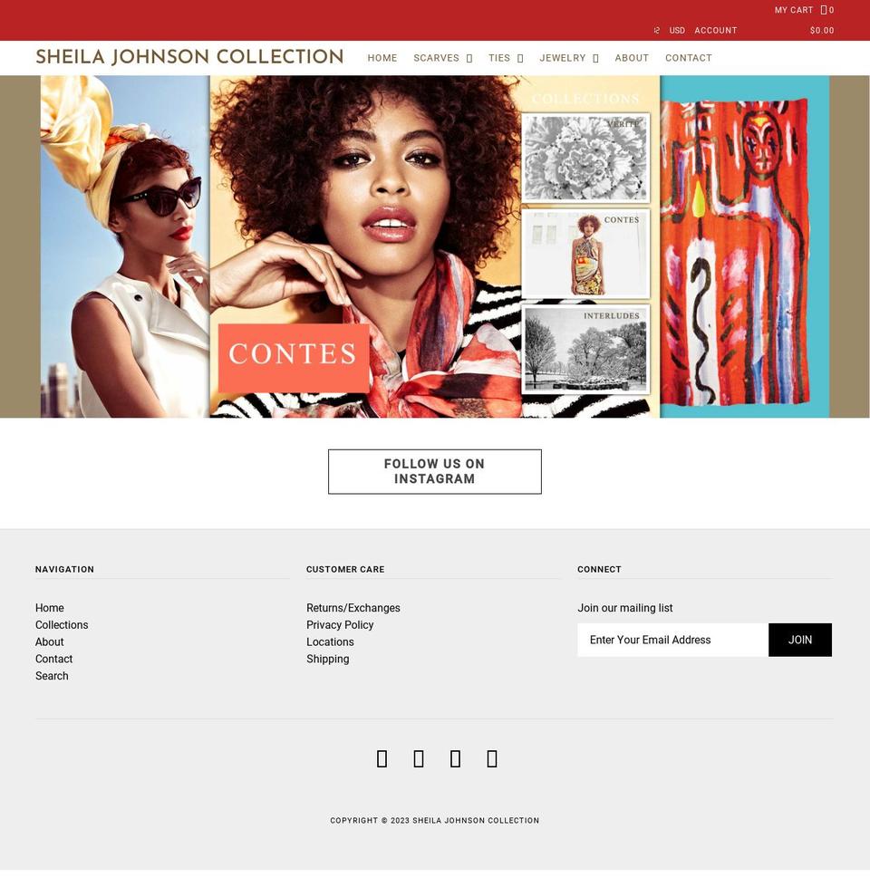 sjcollectionhome.com — Shopify storefront screenshot